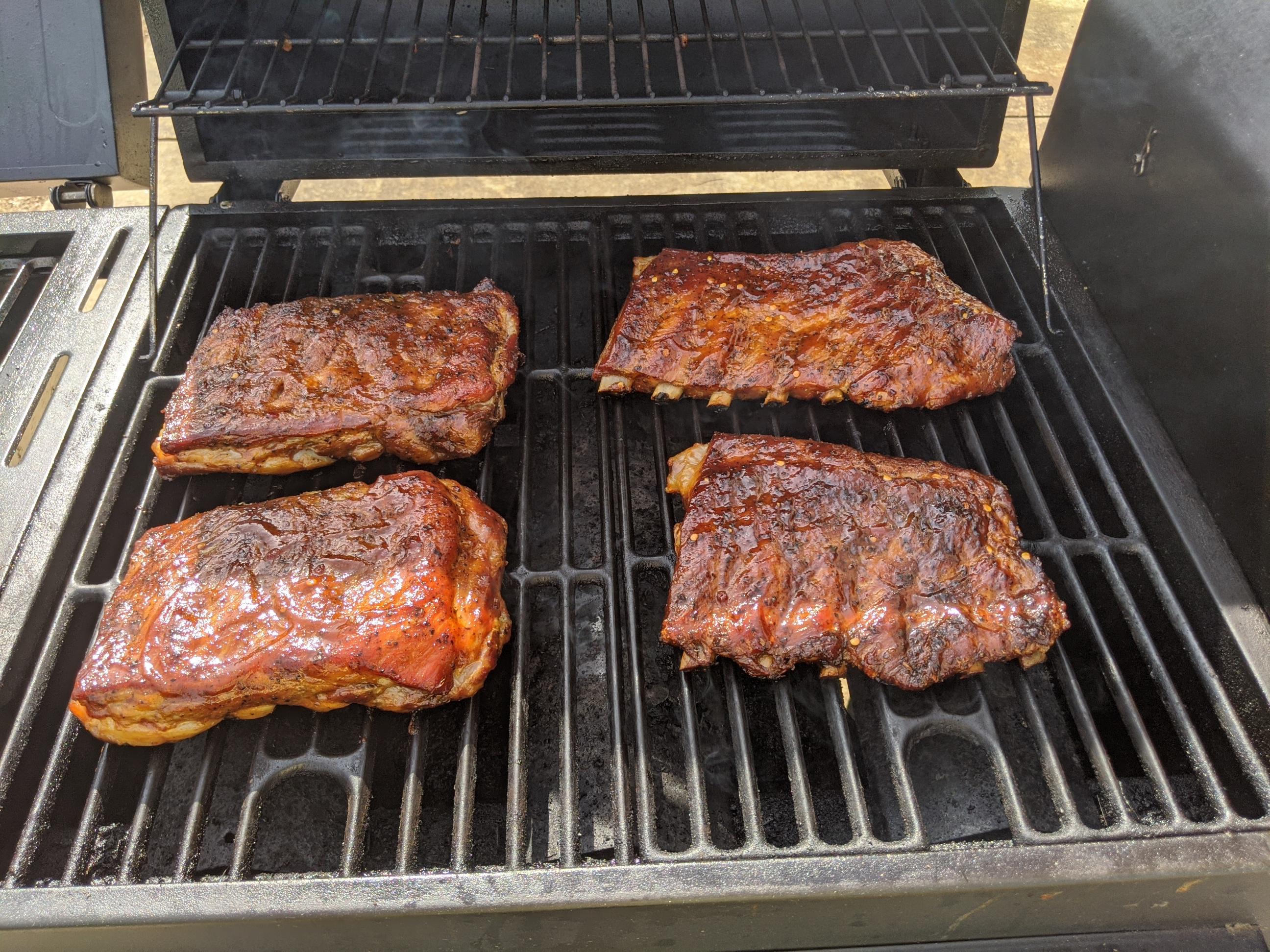 St. Louis style ribs from the smoker for this fine weekend. r/smoking