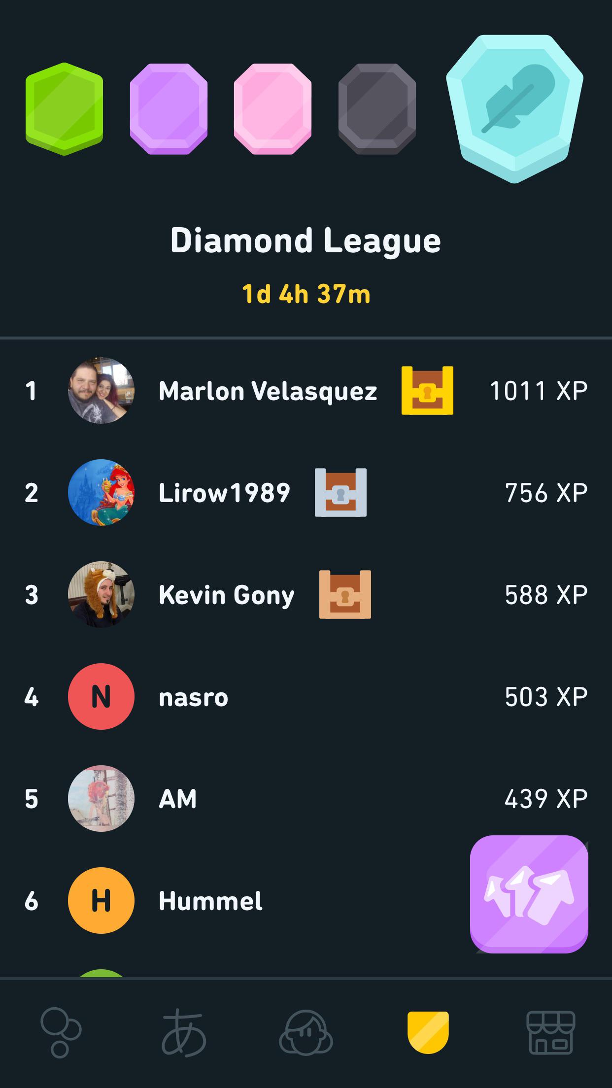 The first time I’ve seen such a chill leaderboard wow r/duolingo