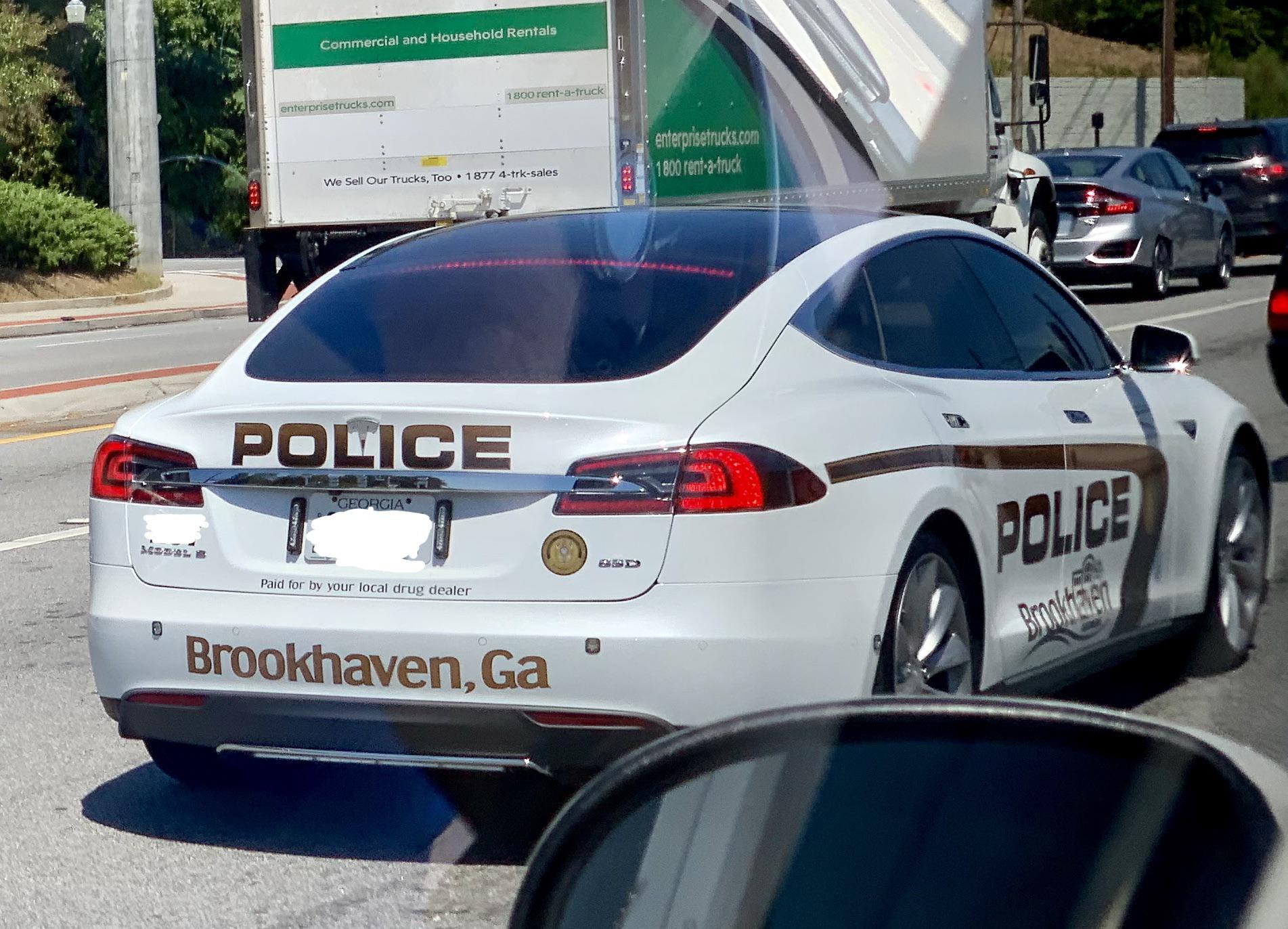 Tesla police car? Atlanta