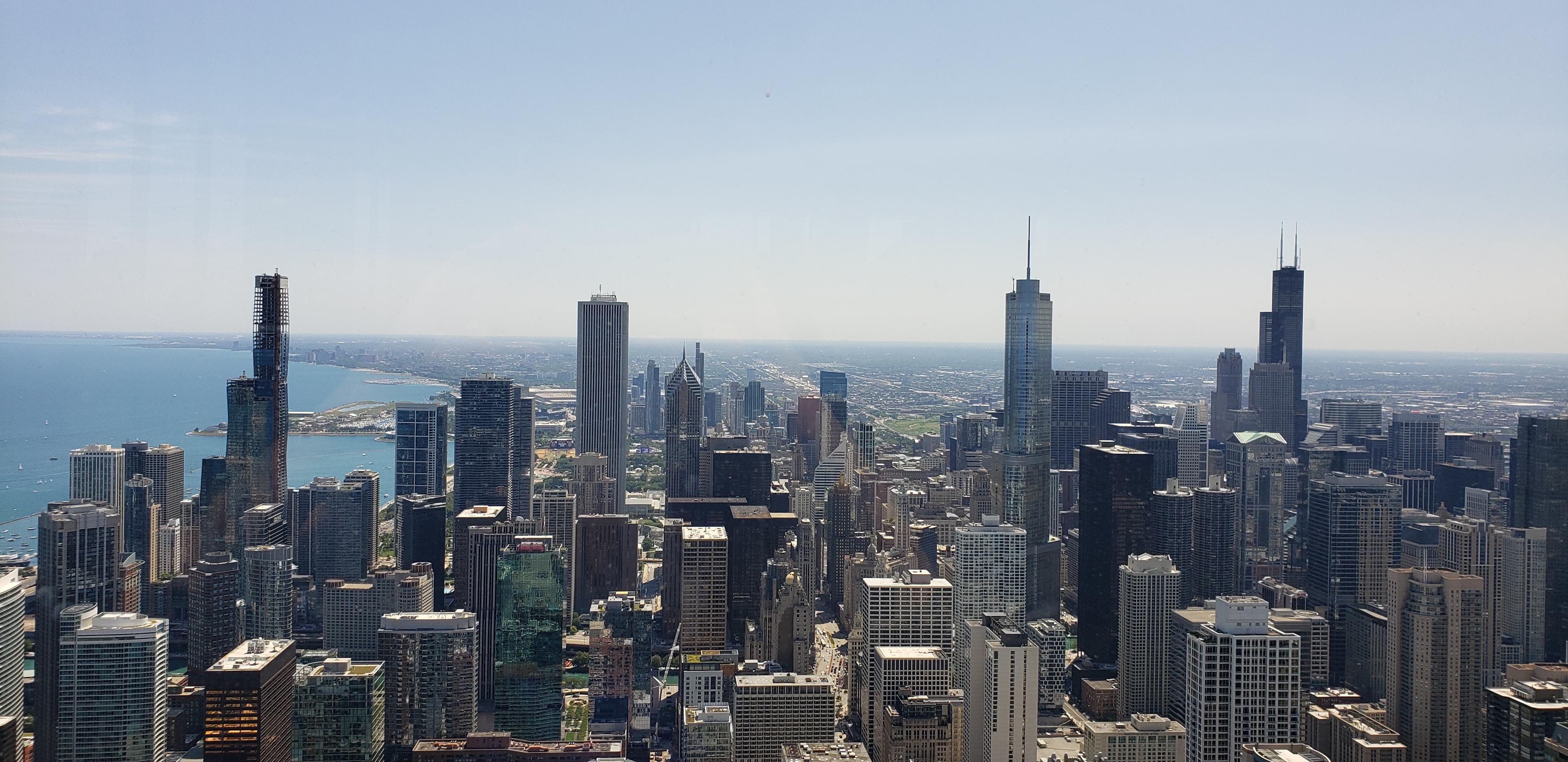 The four tallest buildings in Chicago, taken from the fifth r/chicago