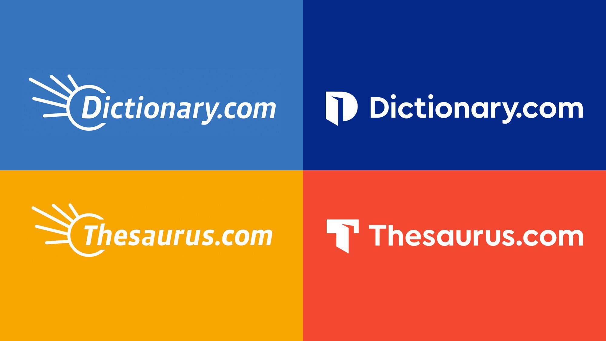 The updated dictionary and thesaurus logos. So good r/logodesign