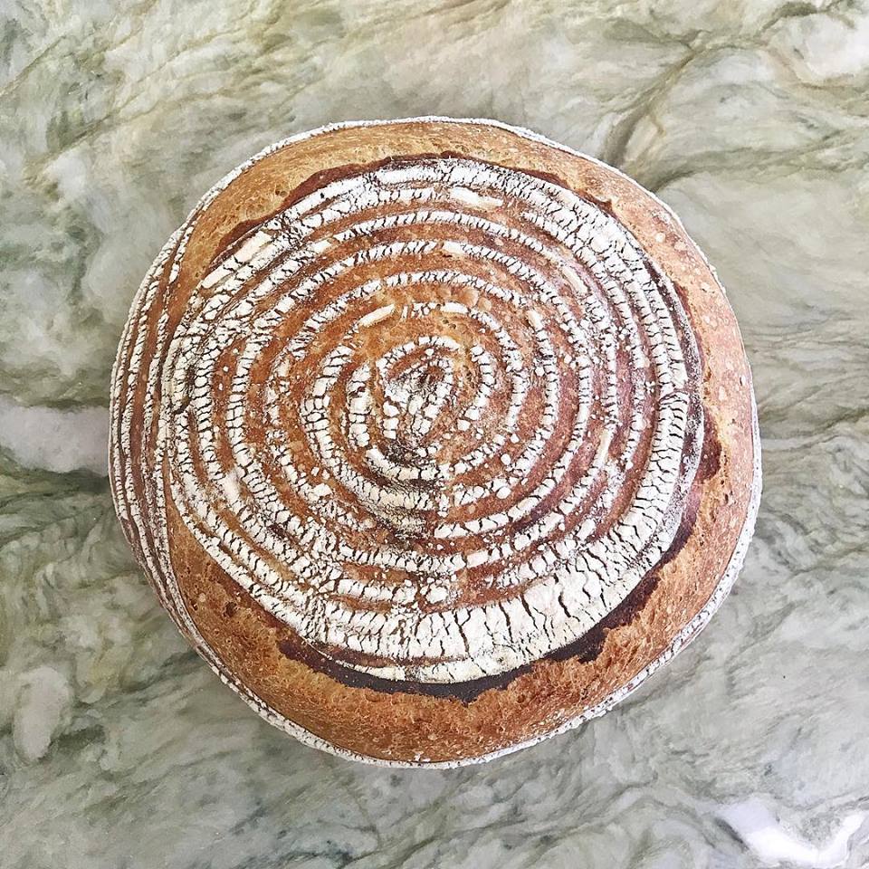 100 AP flour I was out of bread flour) 75