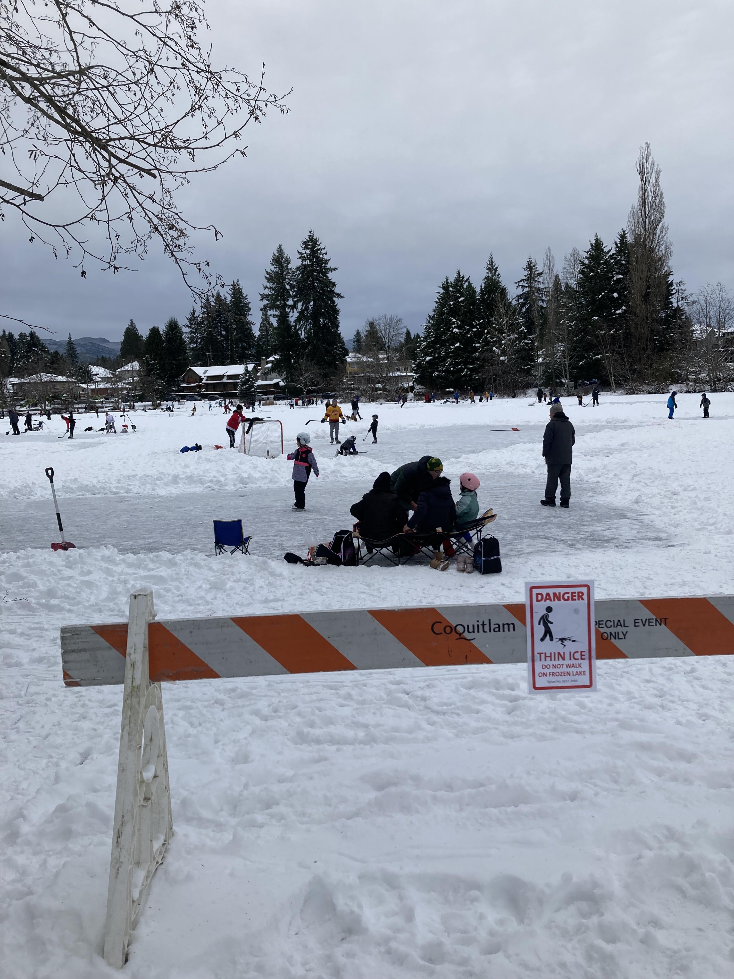 Skating at Como Lake r/coquitlam