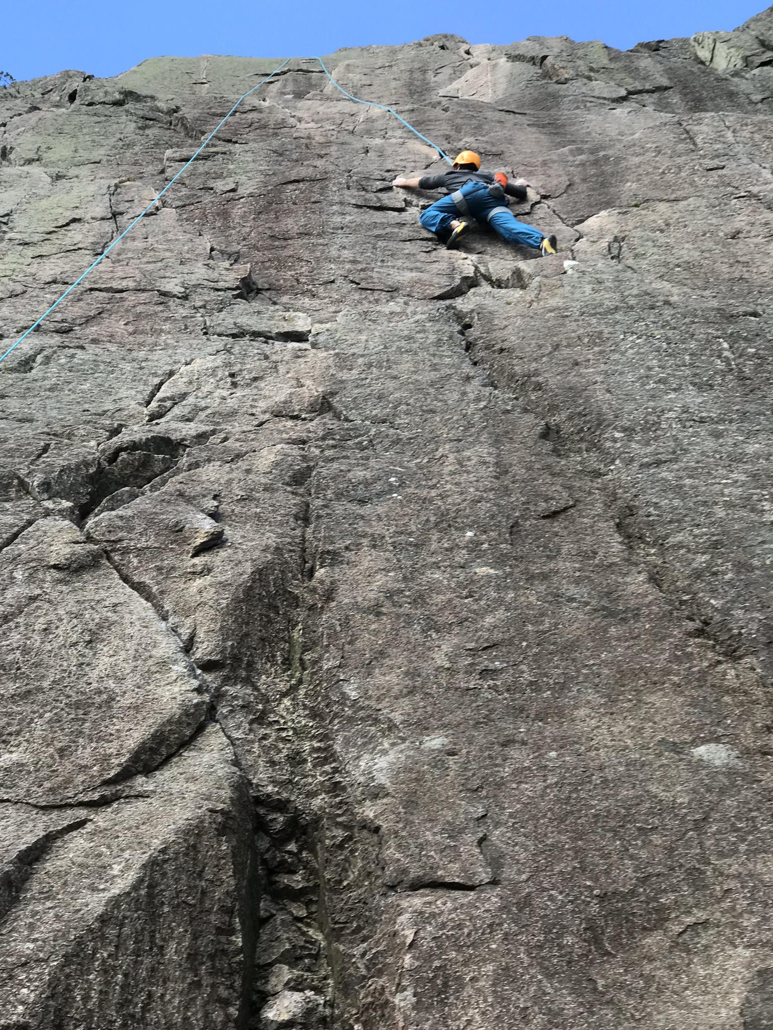 First rock climb. Top rope. r/climbing