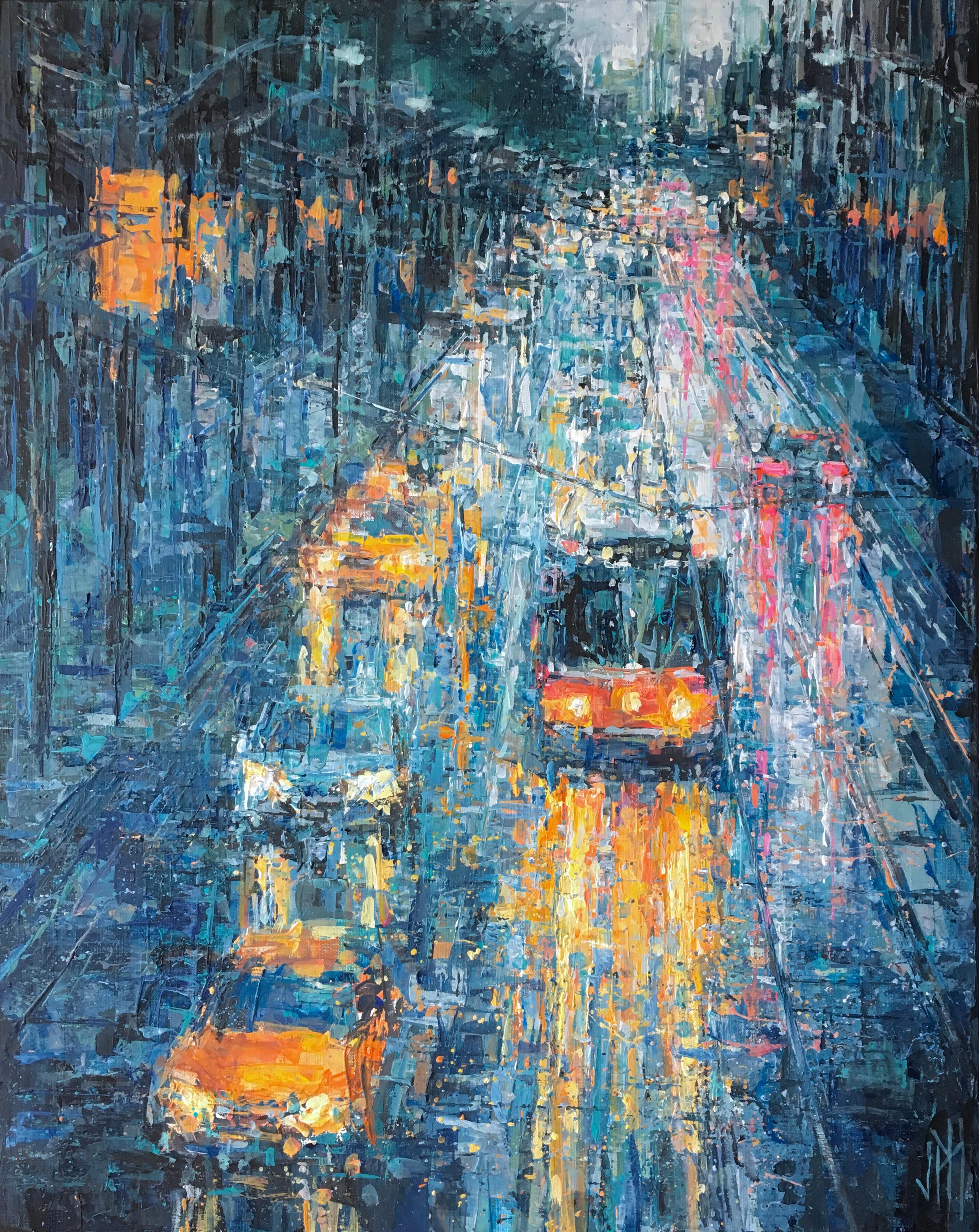 Queen Street reflections, acrylic painting r/toronto