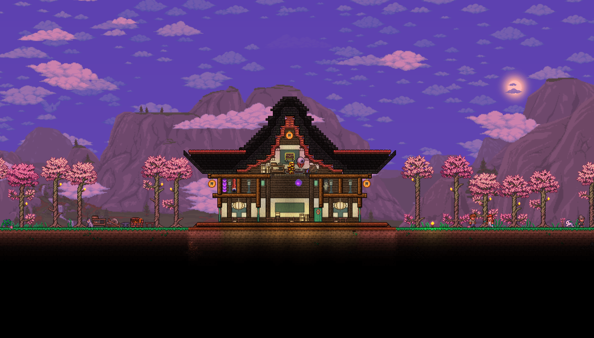 I made a Japanese/Chinese house in Terraria! r/Terraria