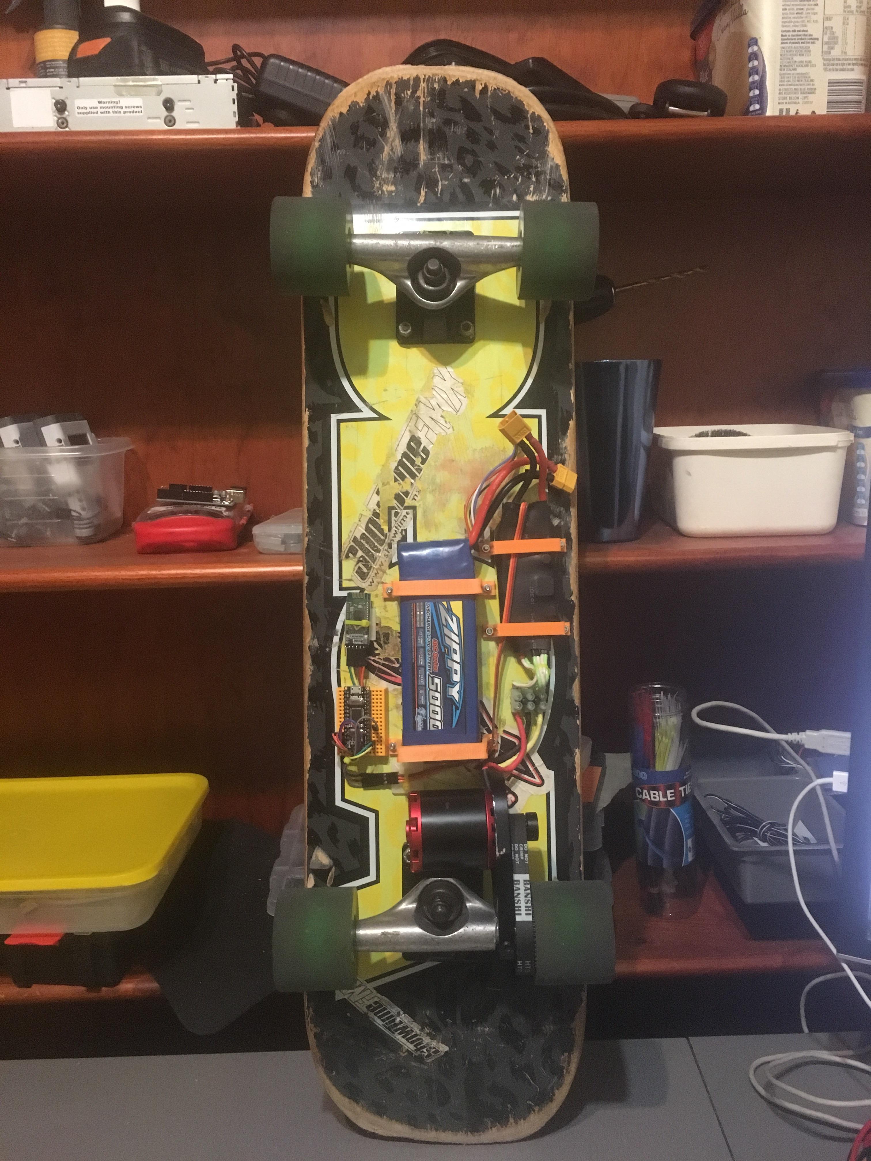 My Arduino powered electric skateboard r/arduino