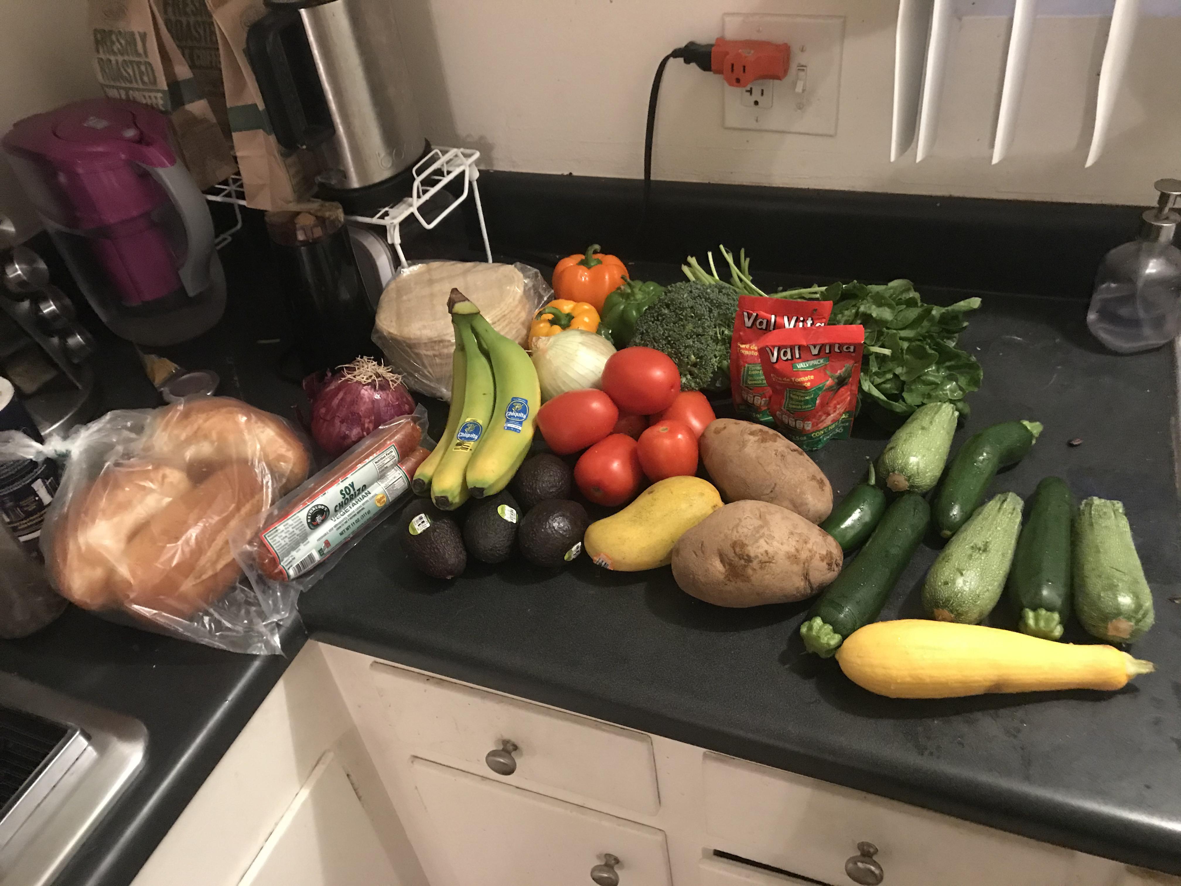 “Being a vegan is expensive” all of this for 21 vegan