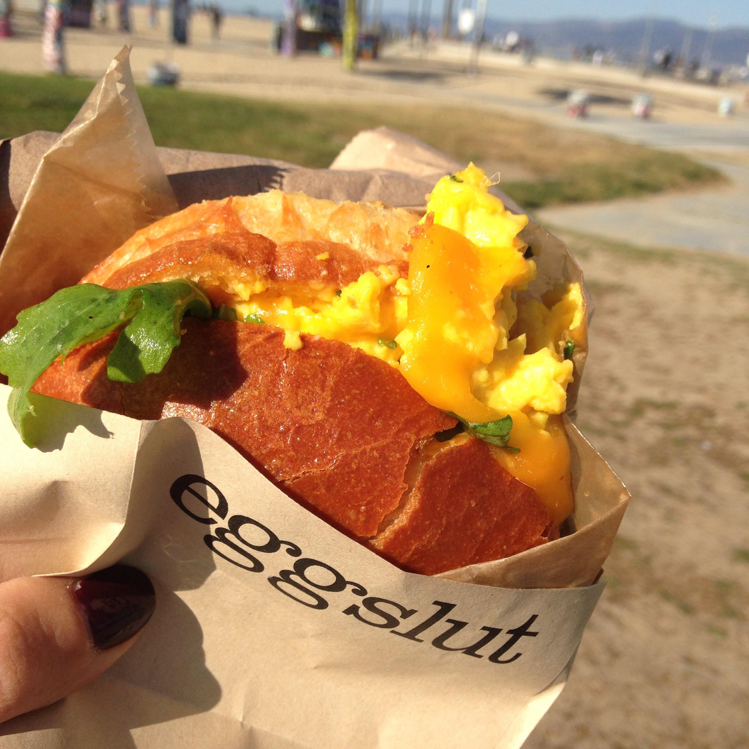 Breakfast in Venice. (Ask them to add arugula, the sandwiches are crazy