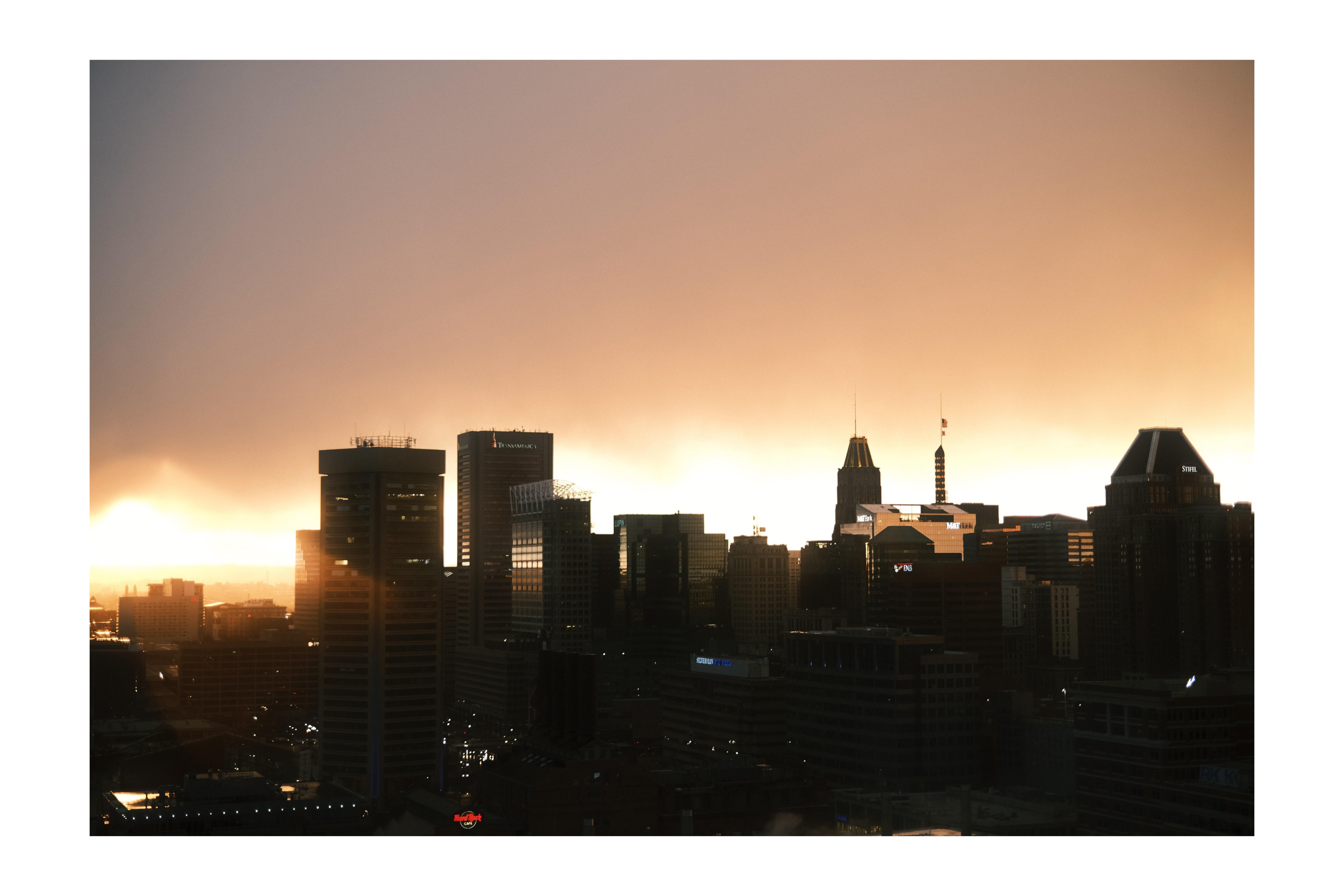 sunset after the rain last night baltimore