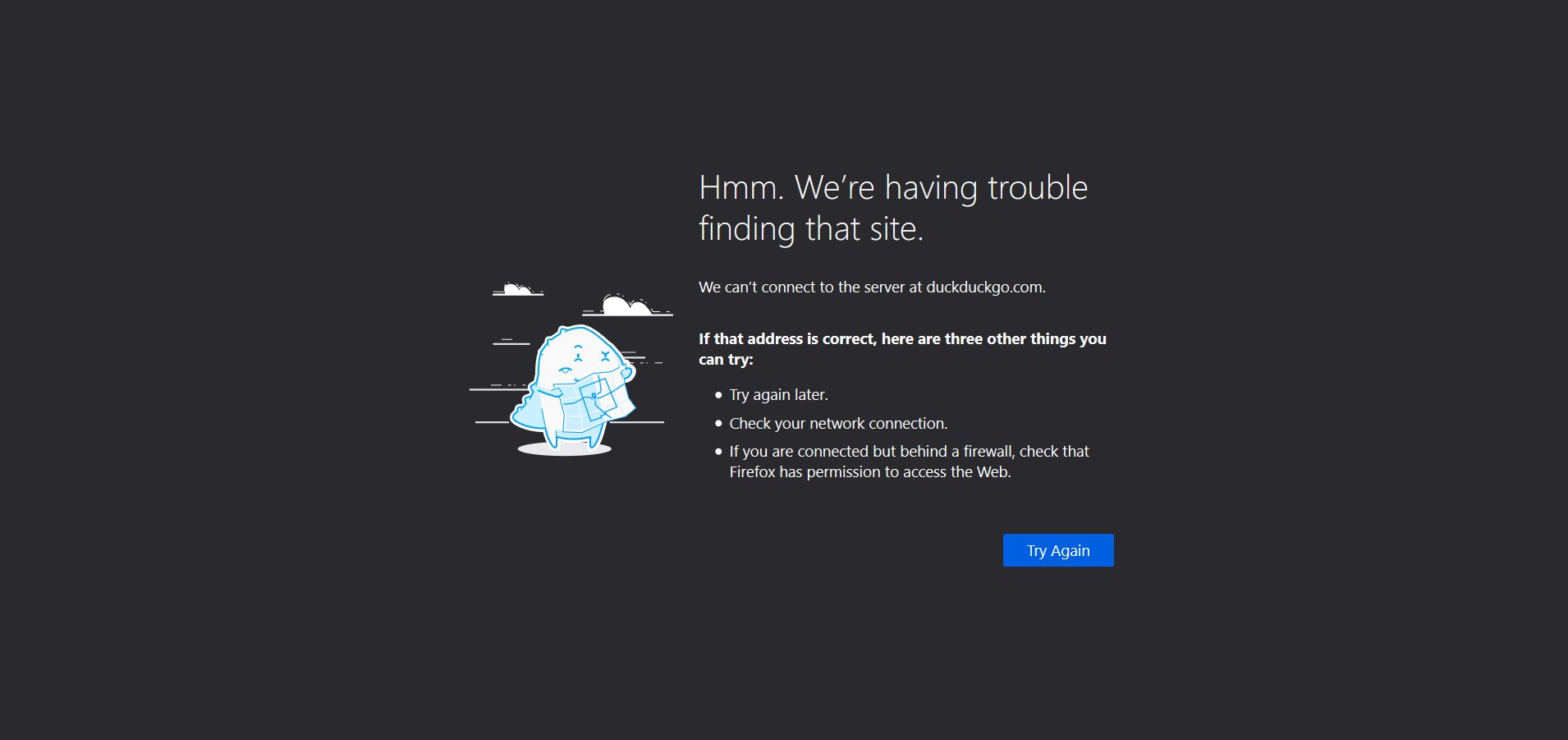 What is the Fireproof Website option? duckduckgo