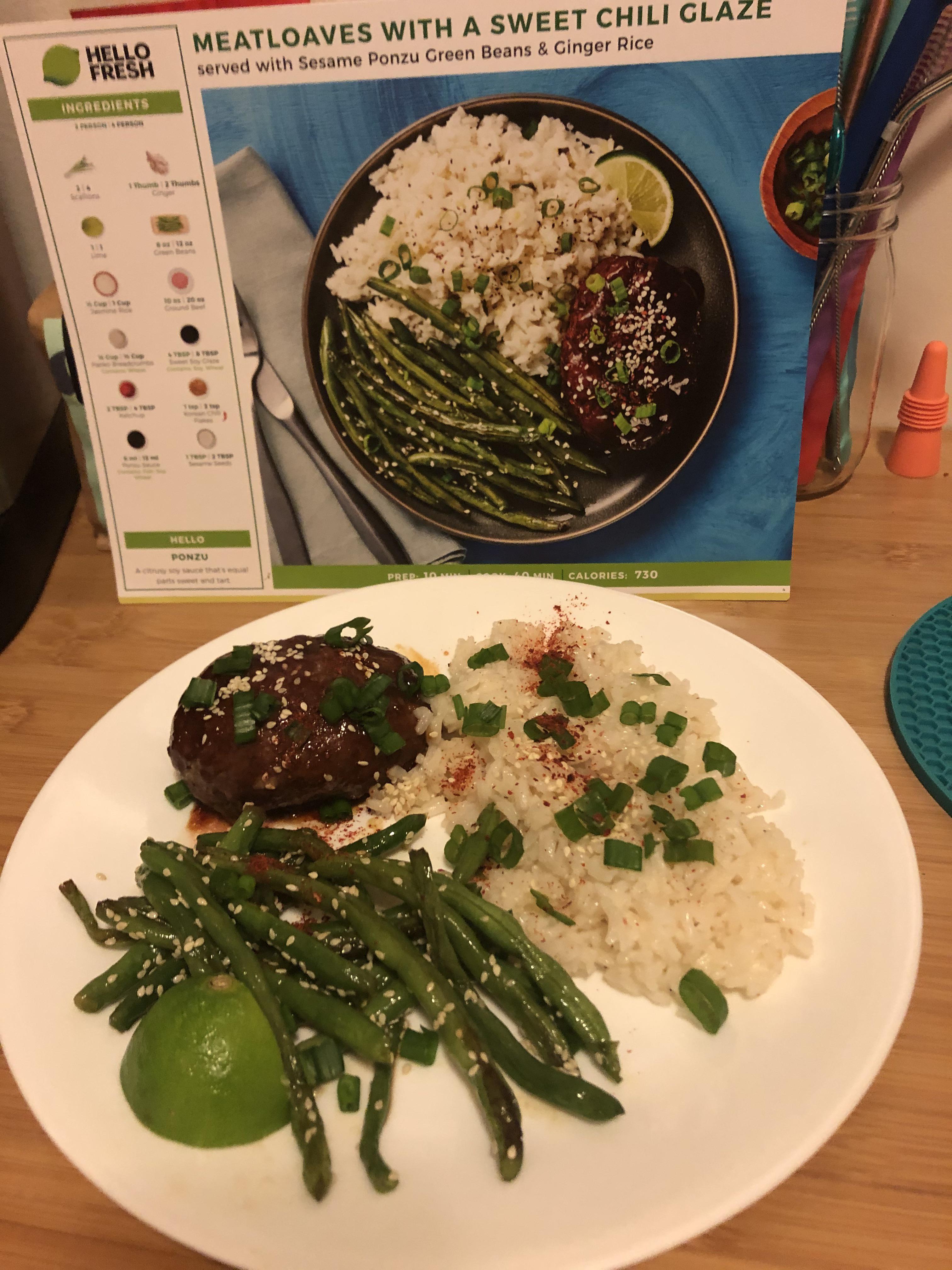 Sweet Chili Meatloaves r/hellofresh