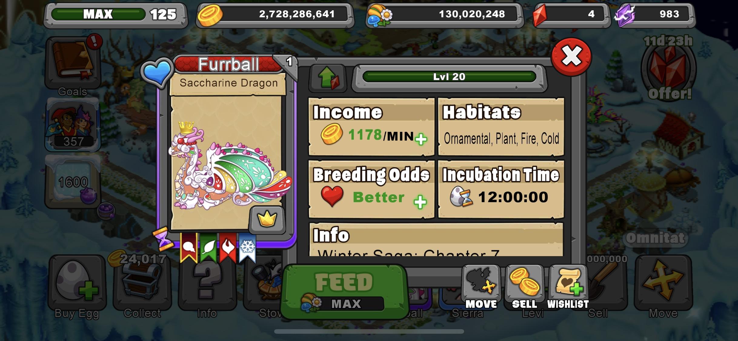 Does this make Saccharine the highest earning dragon? r/dragonvale