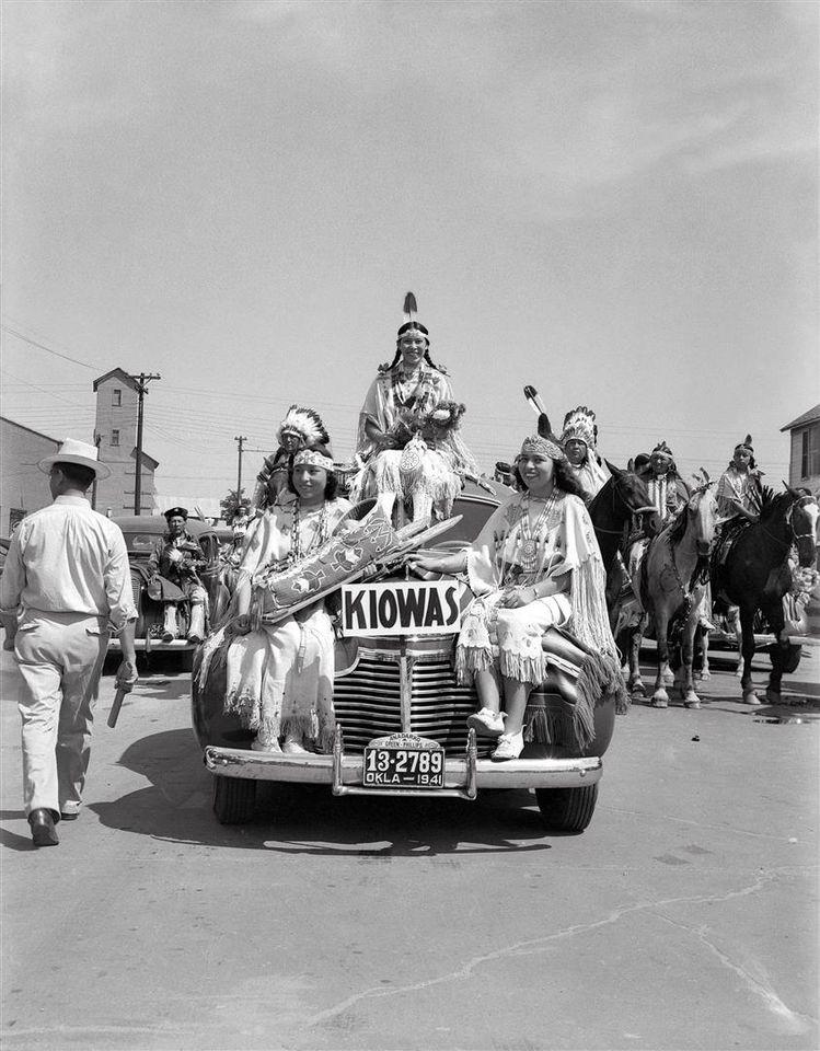American Indian Exposition parade. Anadarko OK, 1941. r/oklahoma