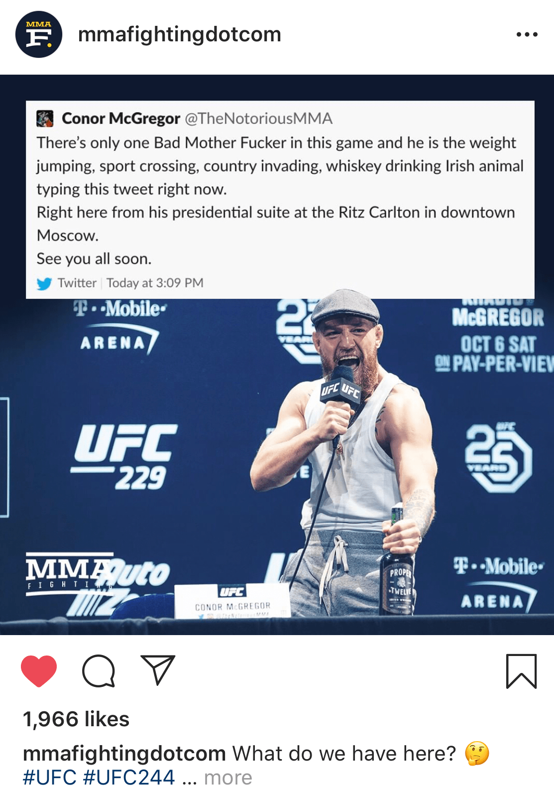 Conor throwing his name in the mix r/MMA