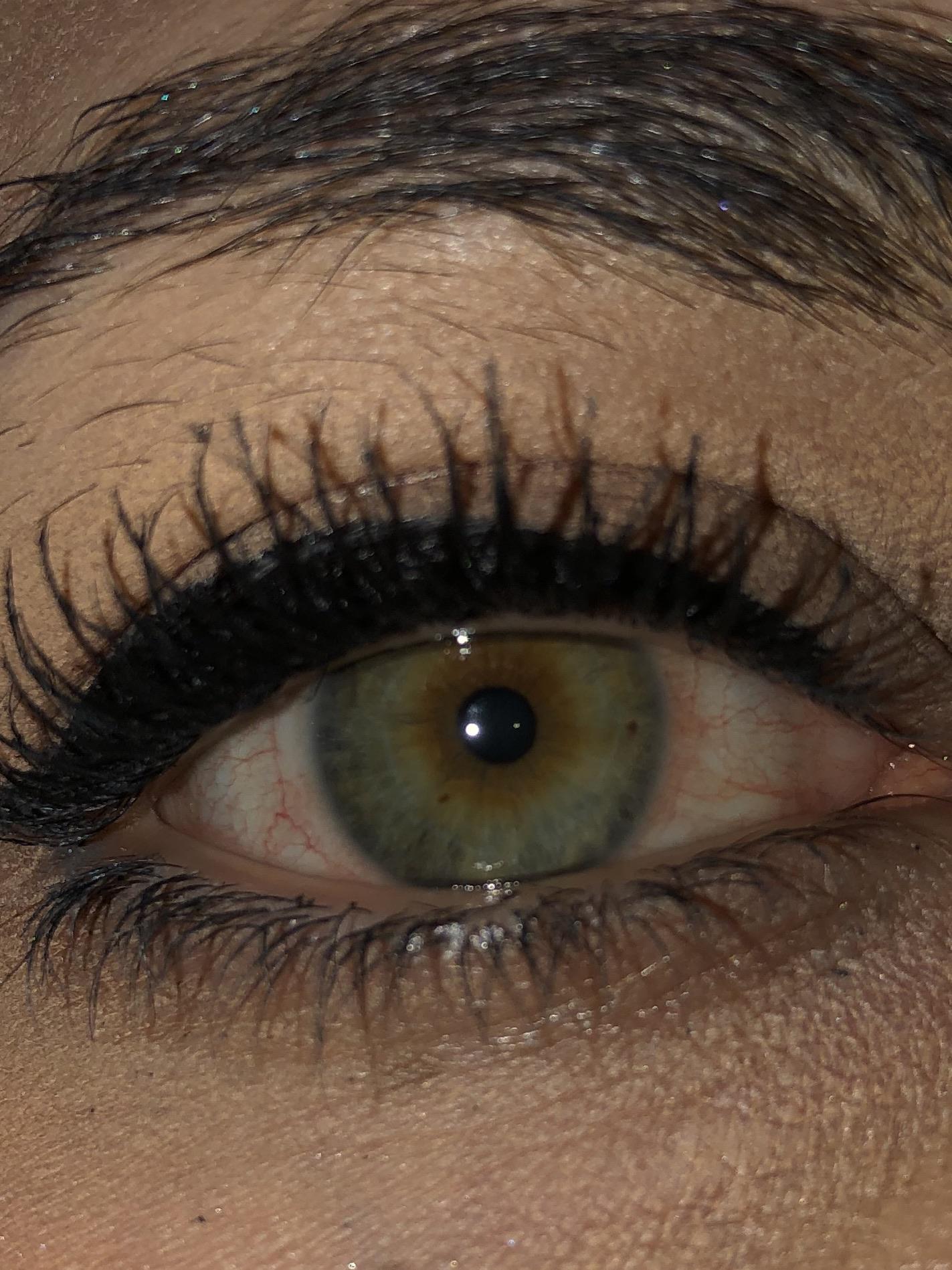 Don’t mind the redness or messy brows. I had scratched my eyeball the