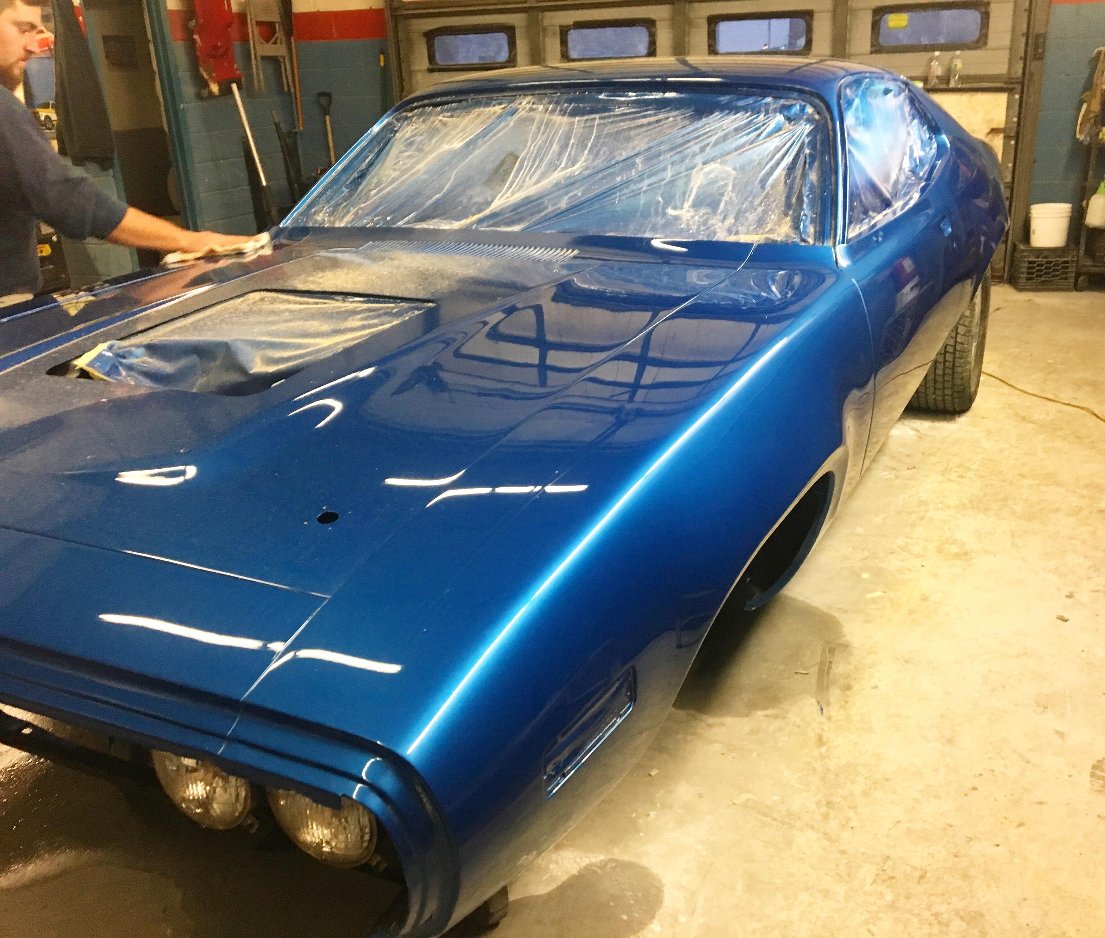 Paint is done. ‘71 road runner, progress moving quickly, motor goes in