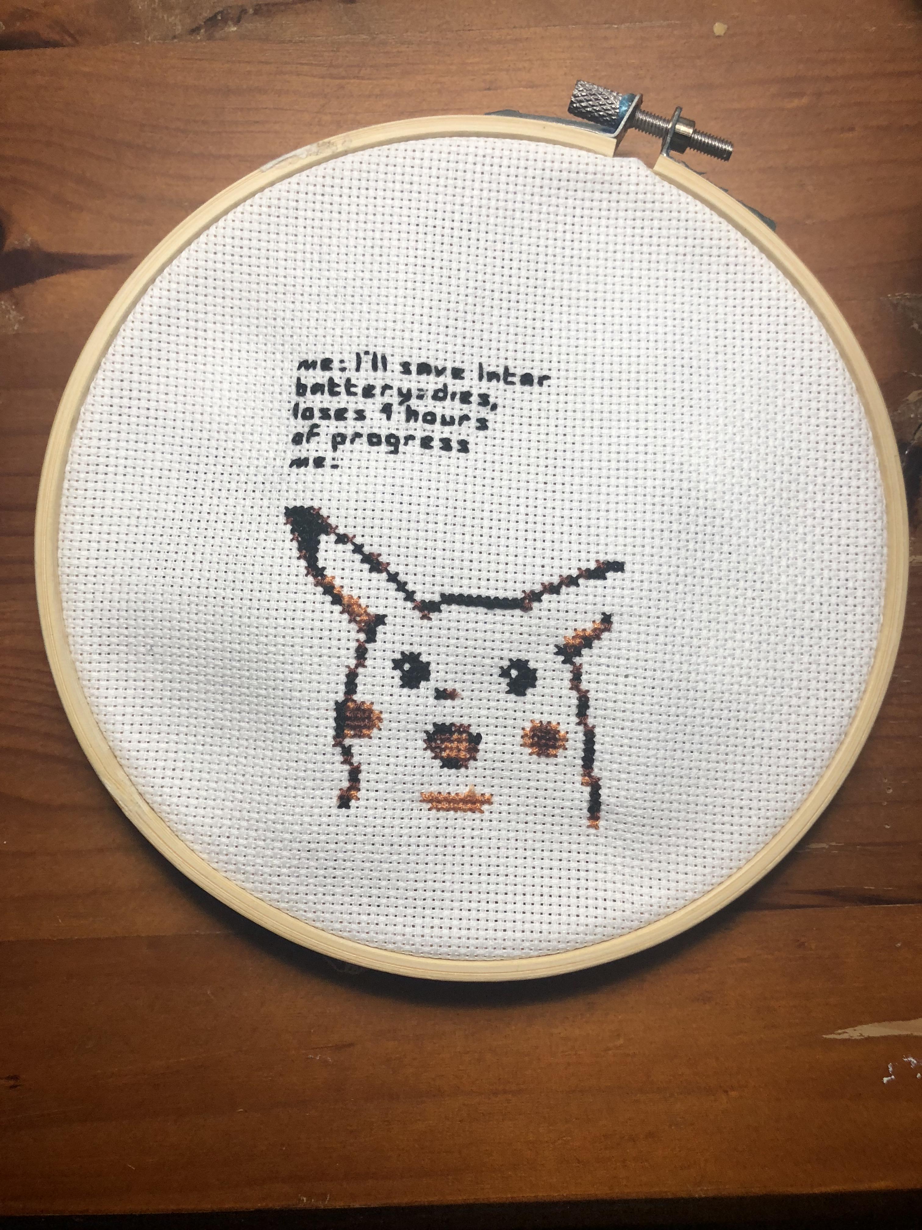 [FO] addicted to cross stitching memes r/CrossStitch