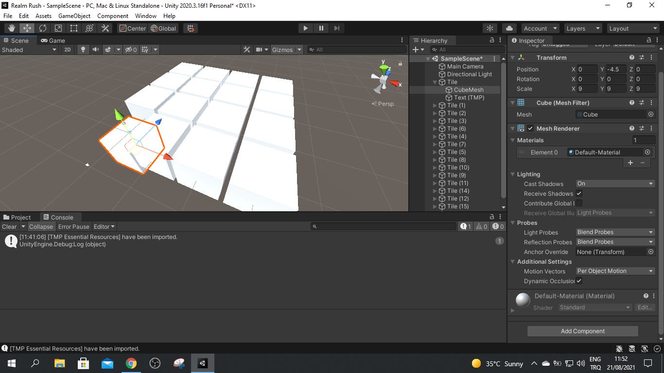 Is it possible to edit the default material in unity? Whenever I create