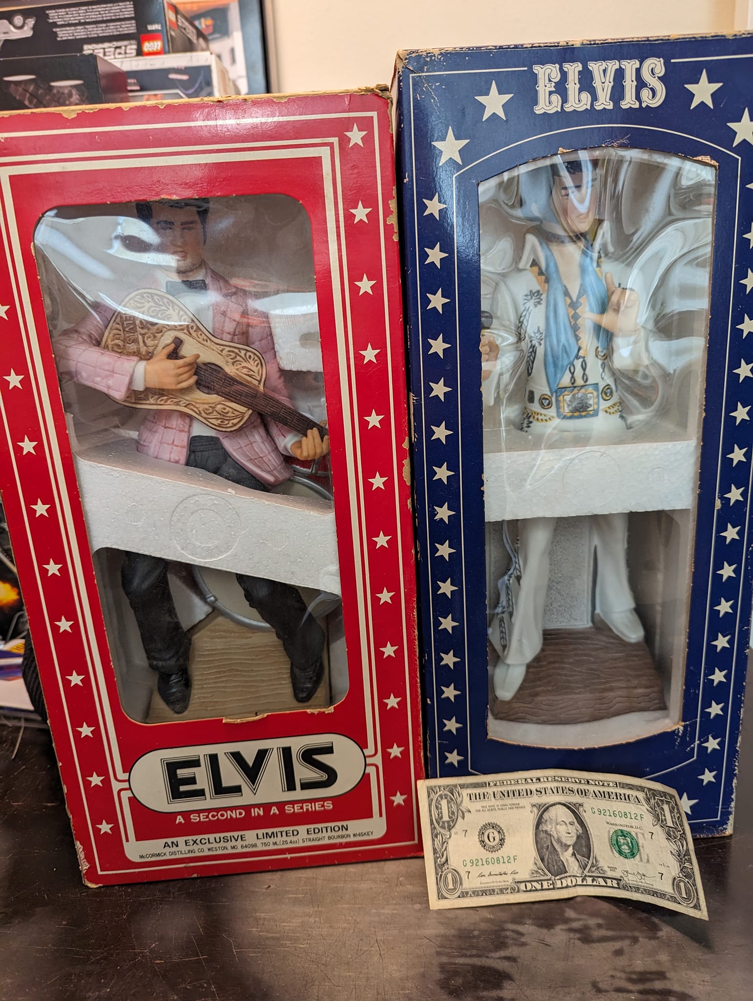 Picked up these 1977 Elvis decanters from a local auction. I'm so