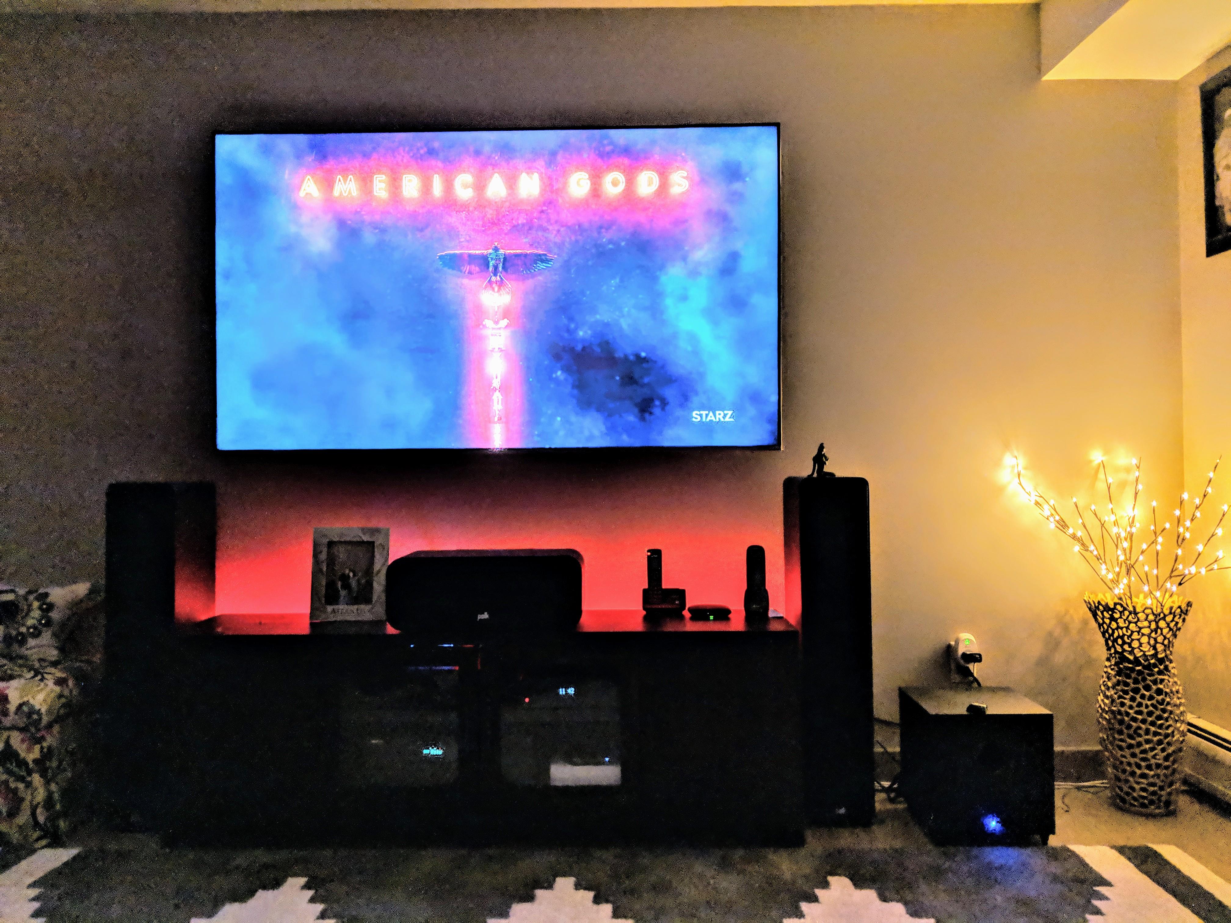 Help think my TV is too high after swapping out the 75 inch Samsung I had with 75 inch Vizio