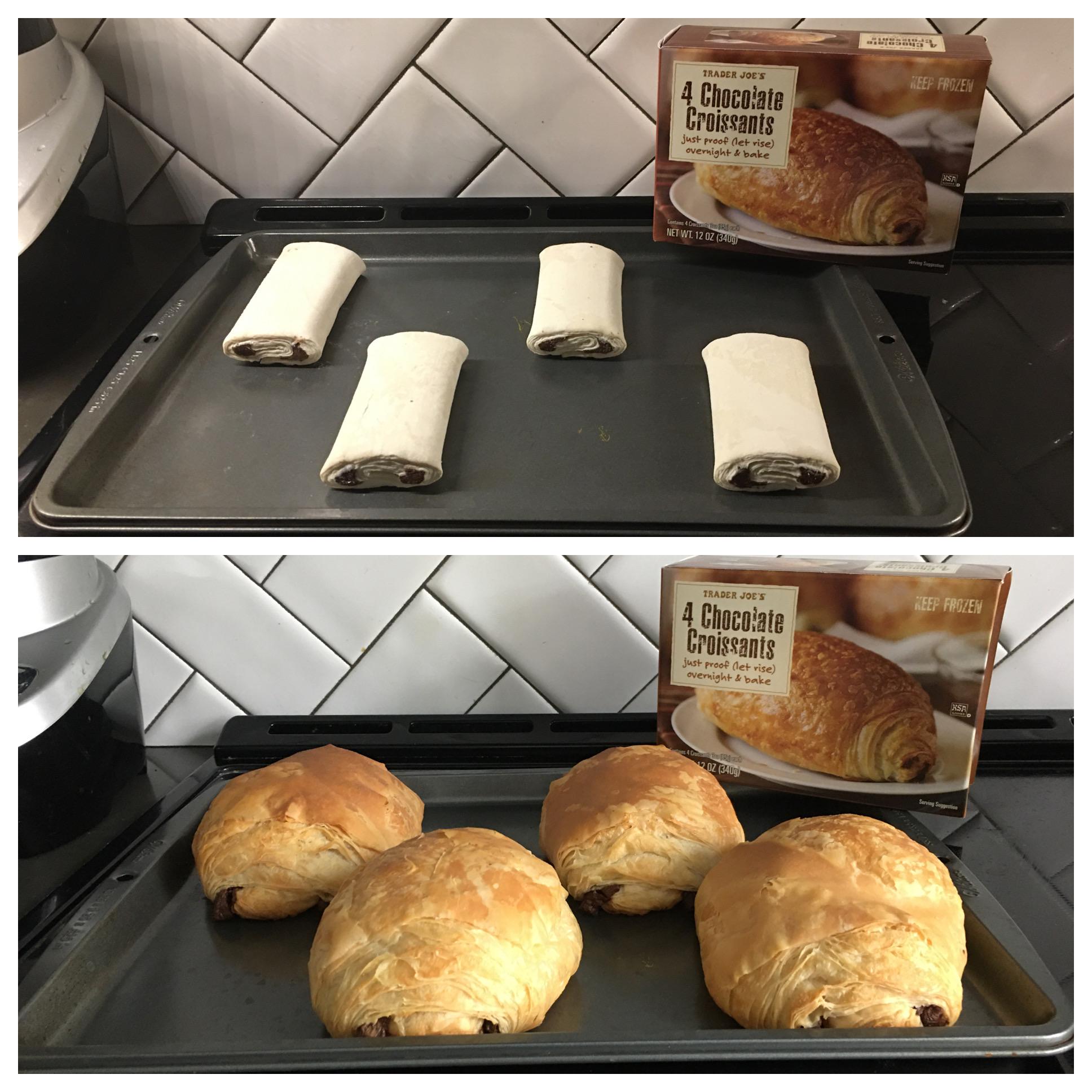 Frozen breakfast? Trader Joe’s Chocolate Croissants 8/10 frozendinners