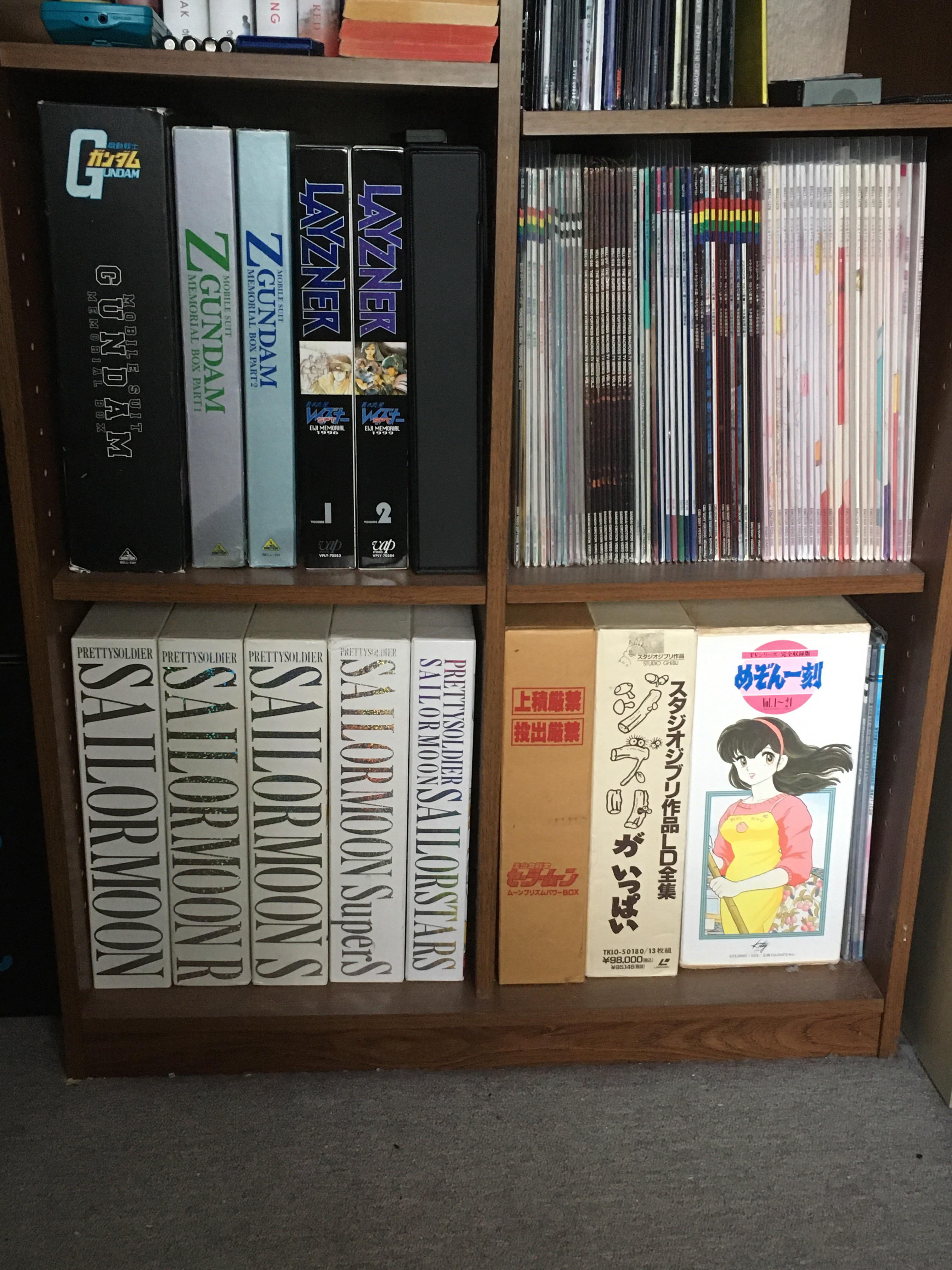 My anime laserdisc collection. All Japanese releases, with no subtitles