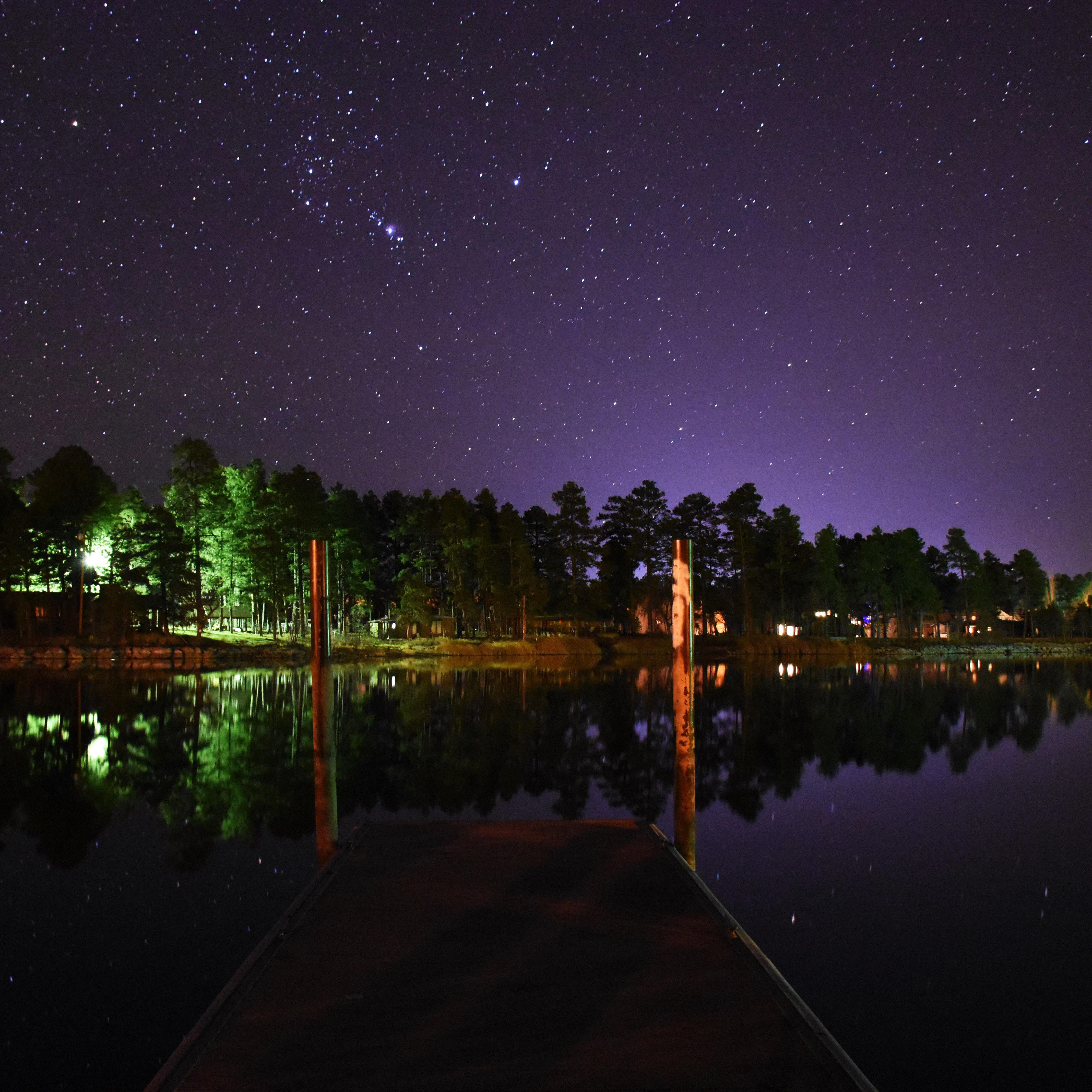 Rainbow Lake, AZ. Orion constellation in frame. r