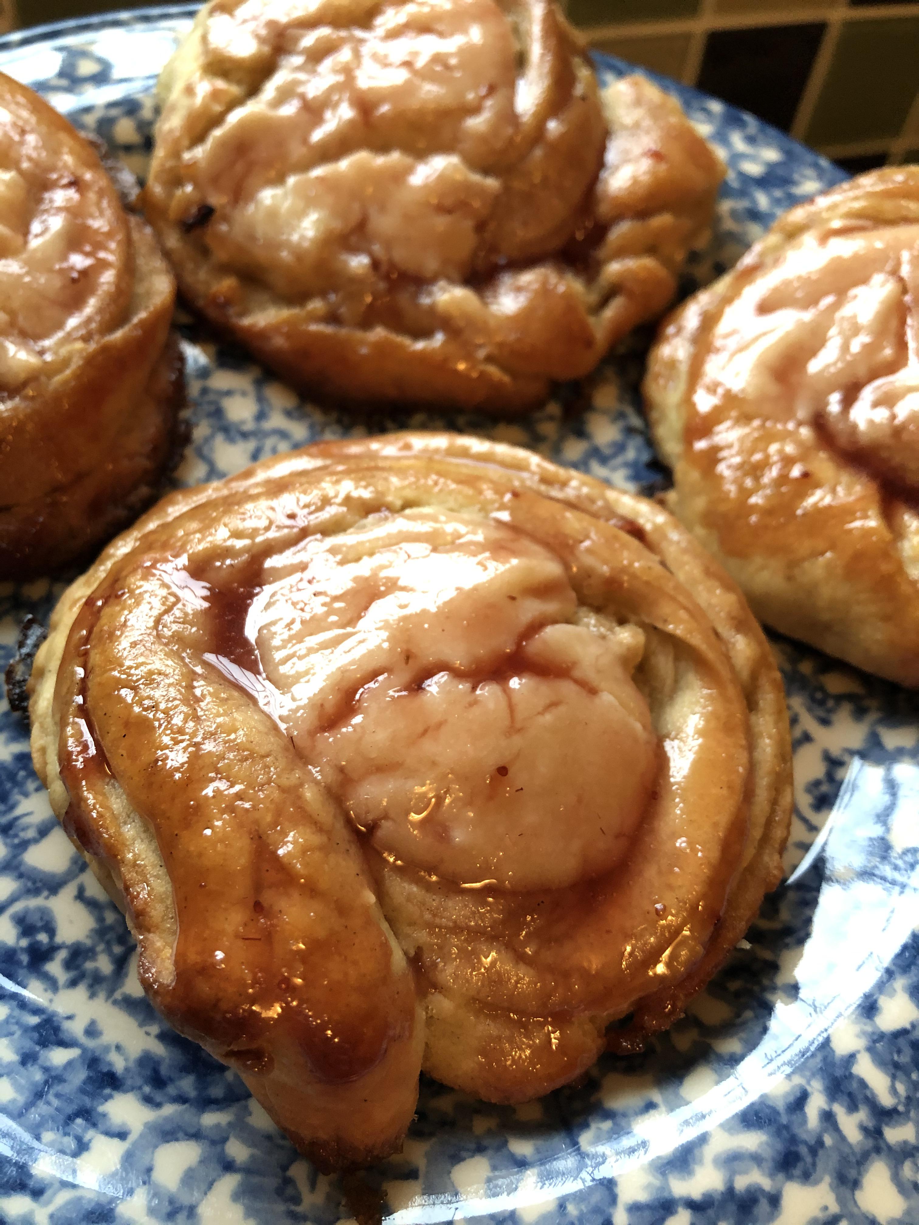 Vegan cheese danish with strawberry glaze! r/VeganBaking