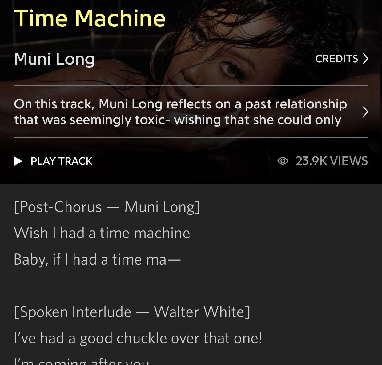 Muni Long — Time Machine HelicopterAddict