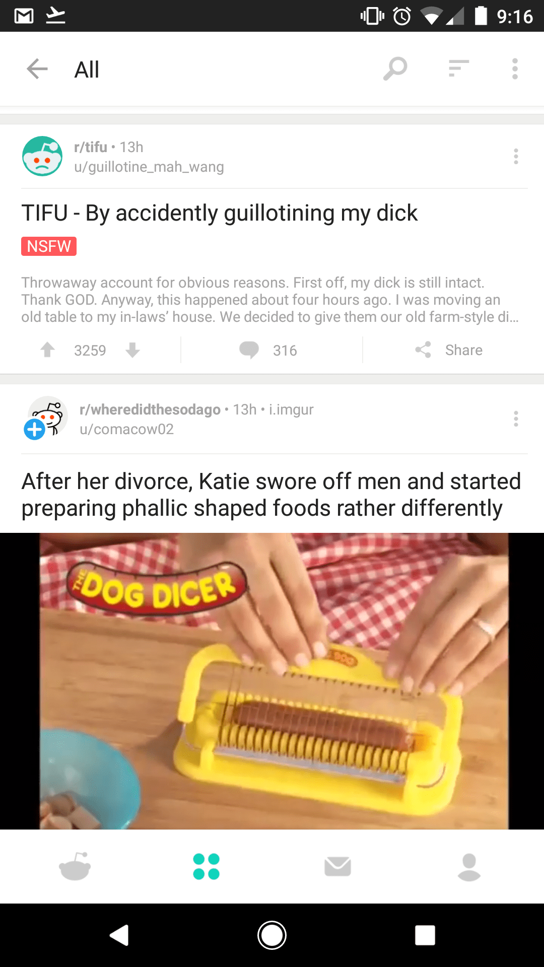 These two reddit articles right on top of each other r/nevertellmetheodds