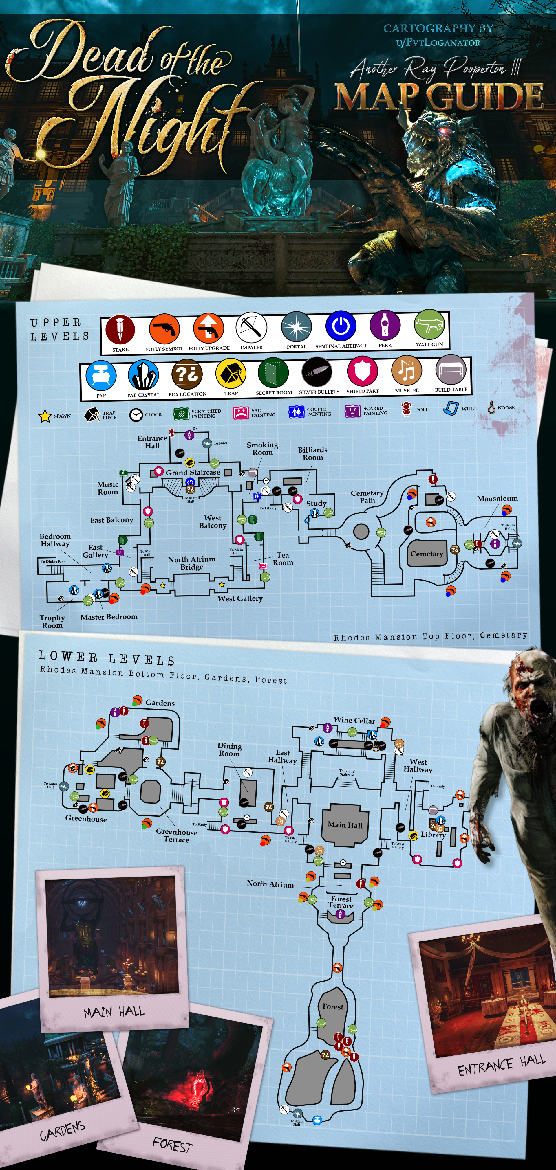 Карта at dead of night 2 этаж