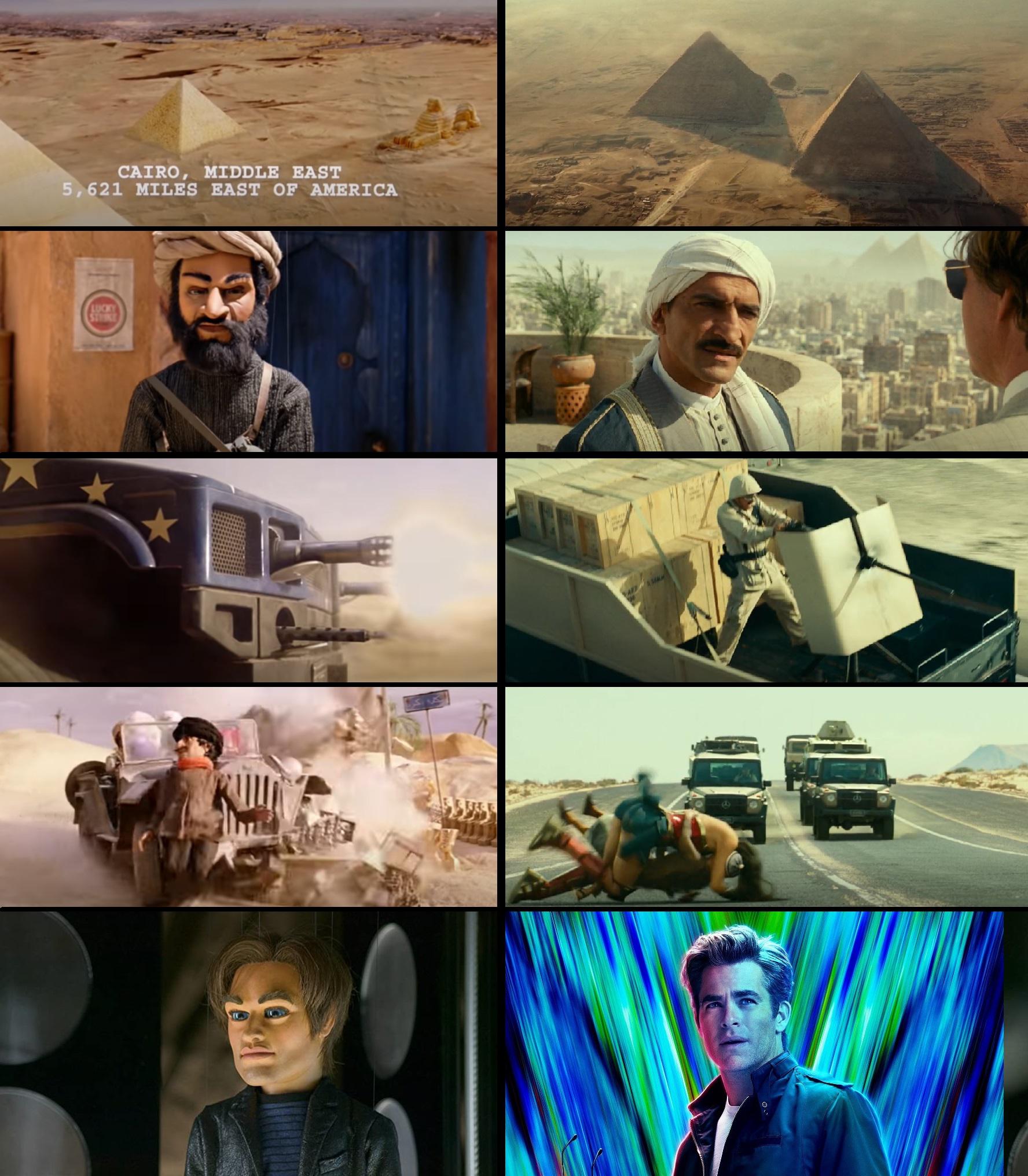 The chase sequence in Egypt in Wonder Woman 1984 (2020) is a subtle