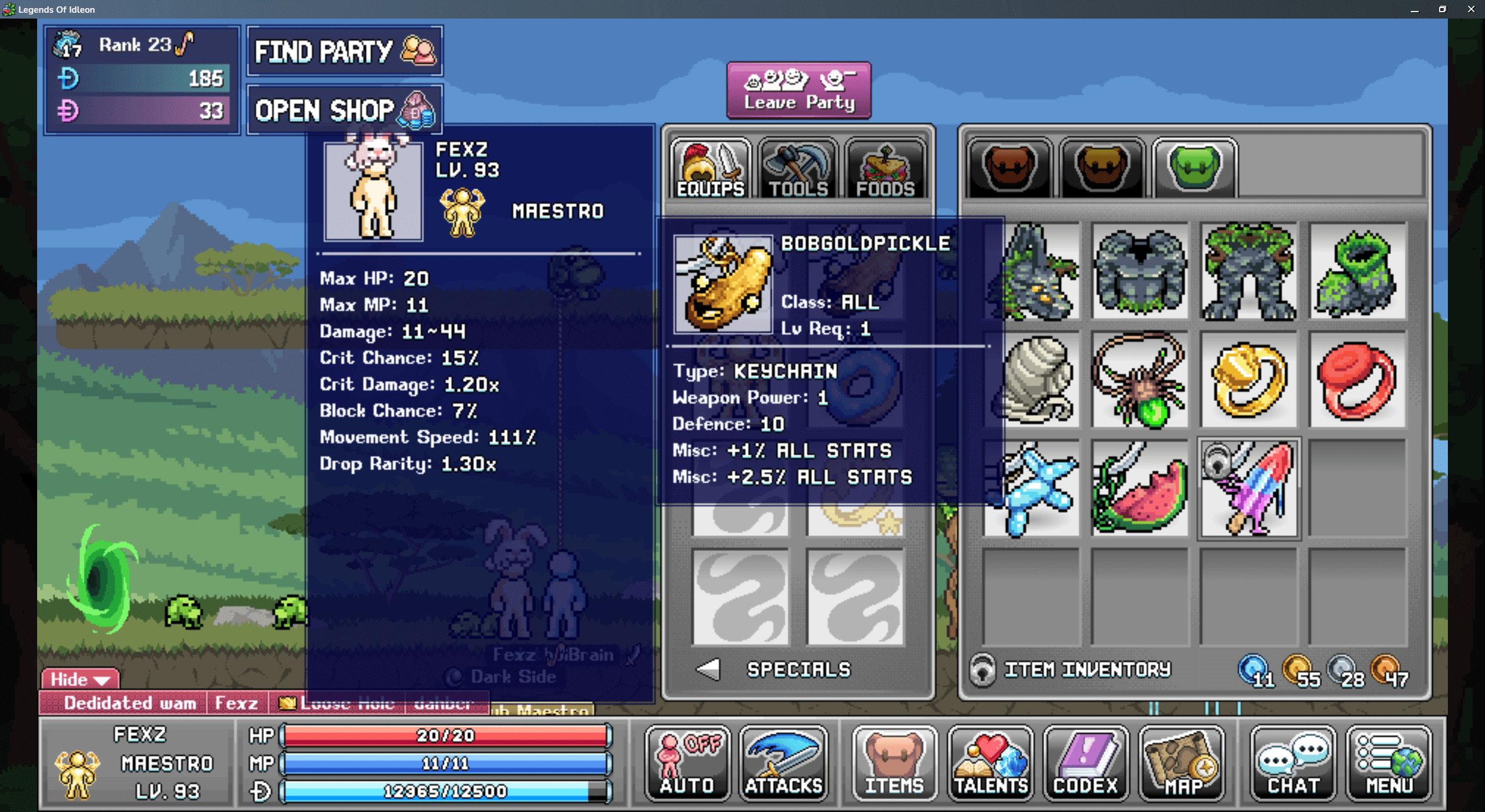 Used 1k flurbo's for this beast of a keychain r/idleon