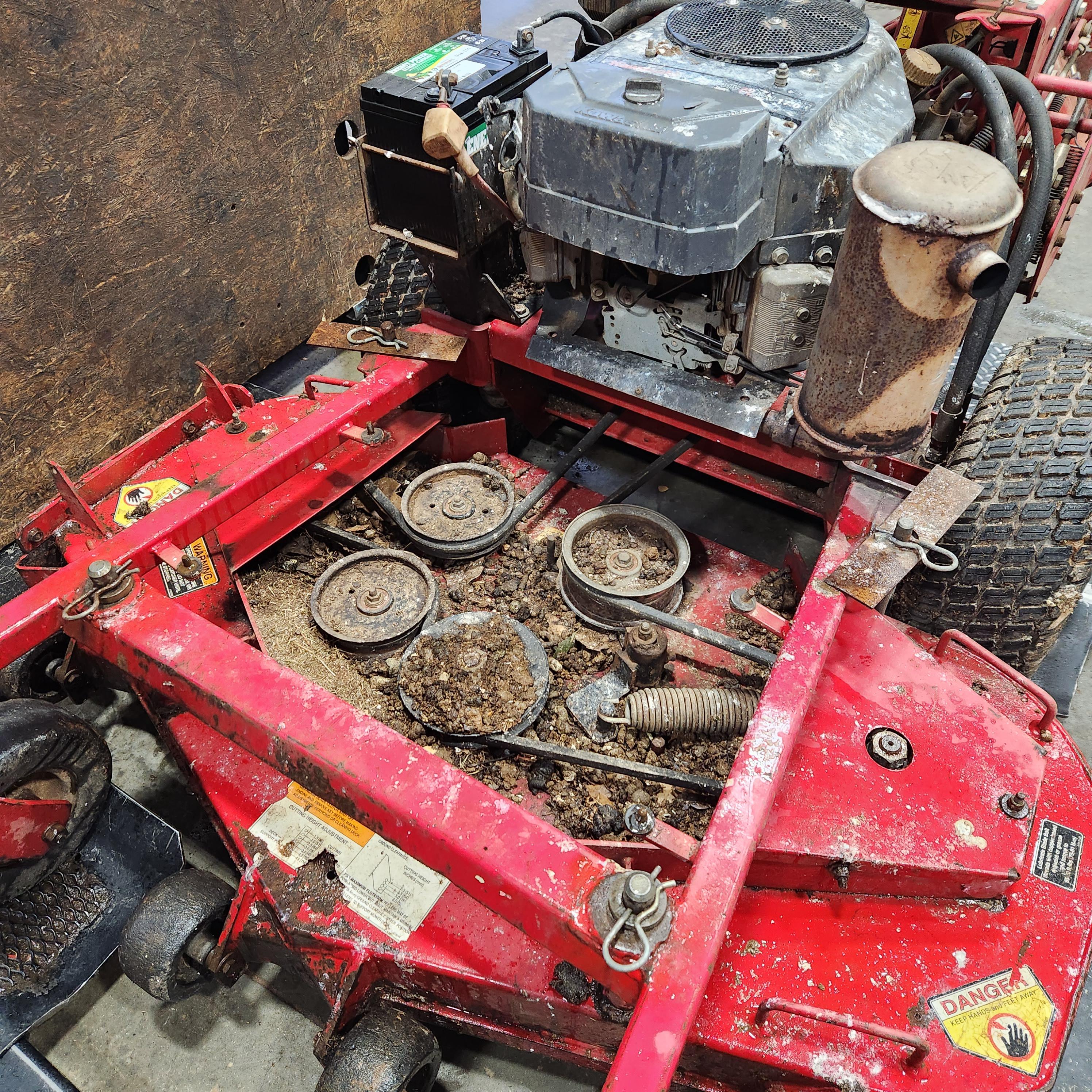 My mower smells like something died!