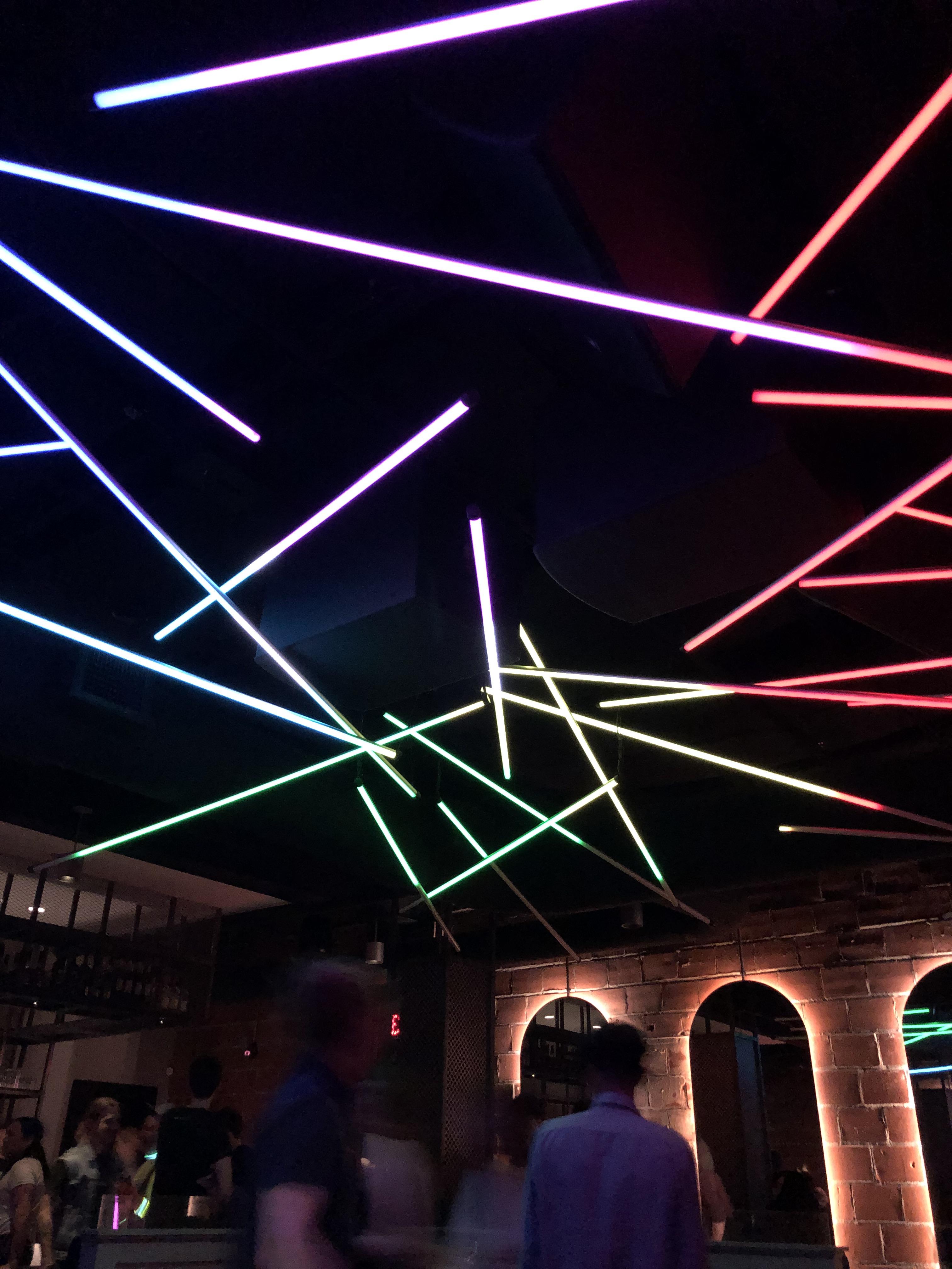 The lighting at Tulsa’s new house and techno spot, St. Vitus r/tulsa