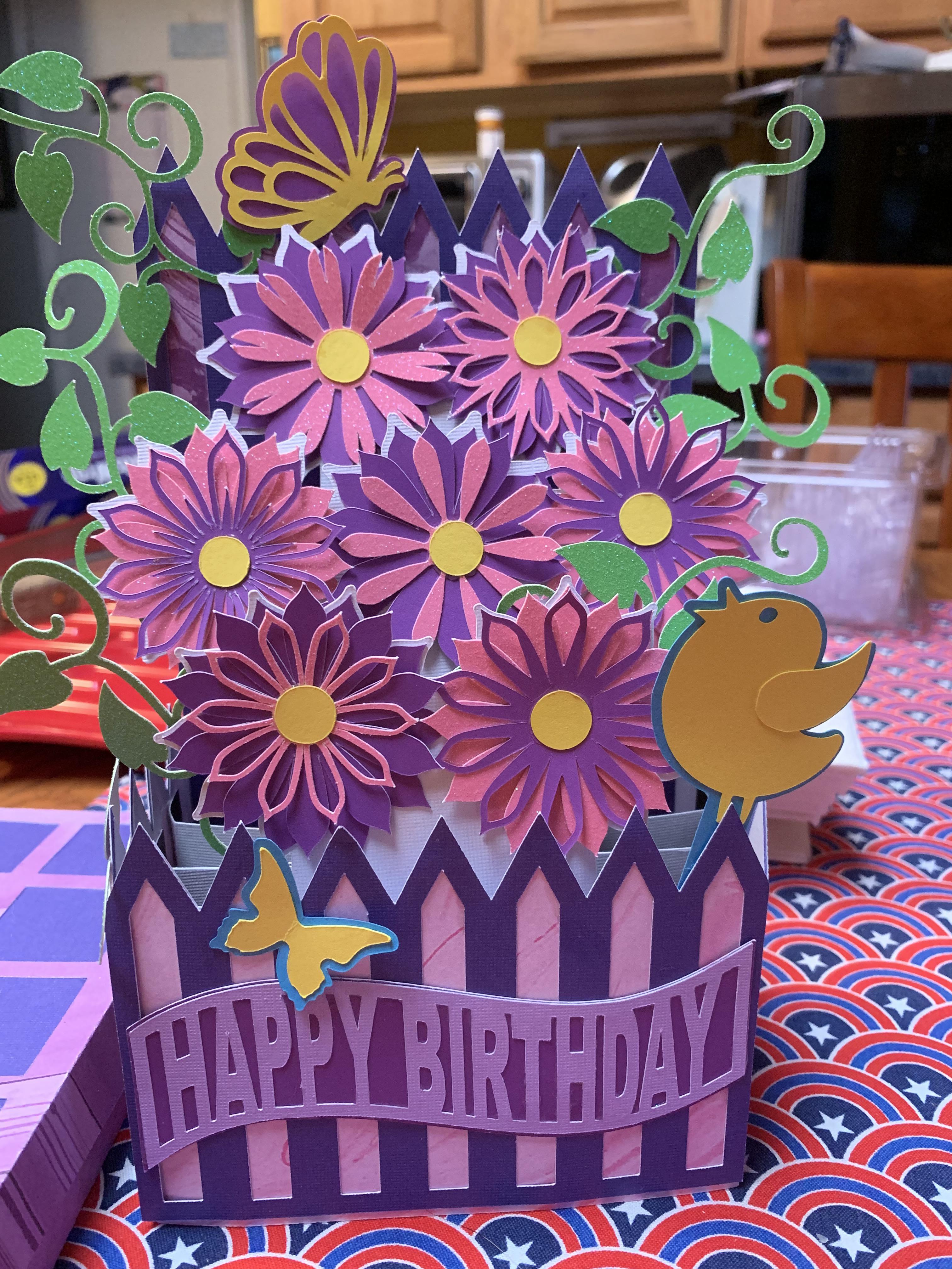 First set of flowers on Cricut r/cricut