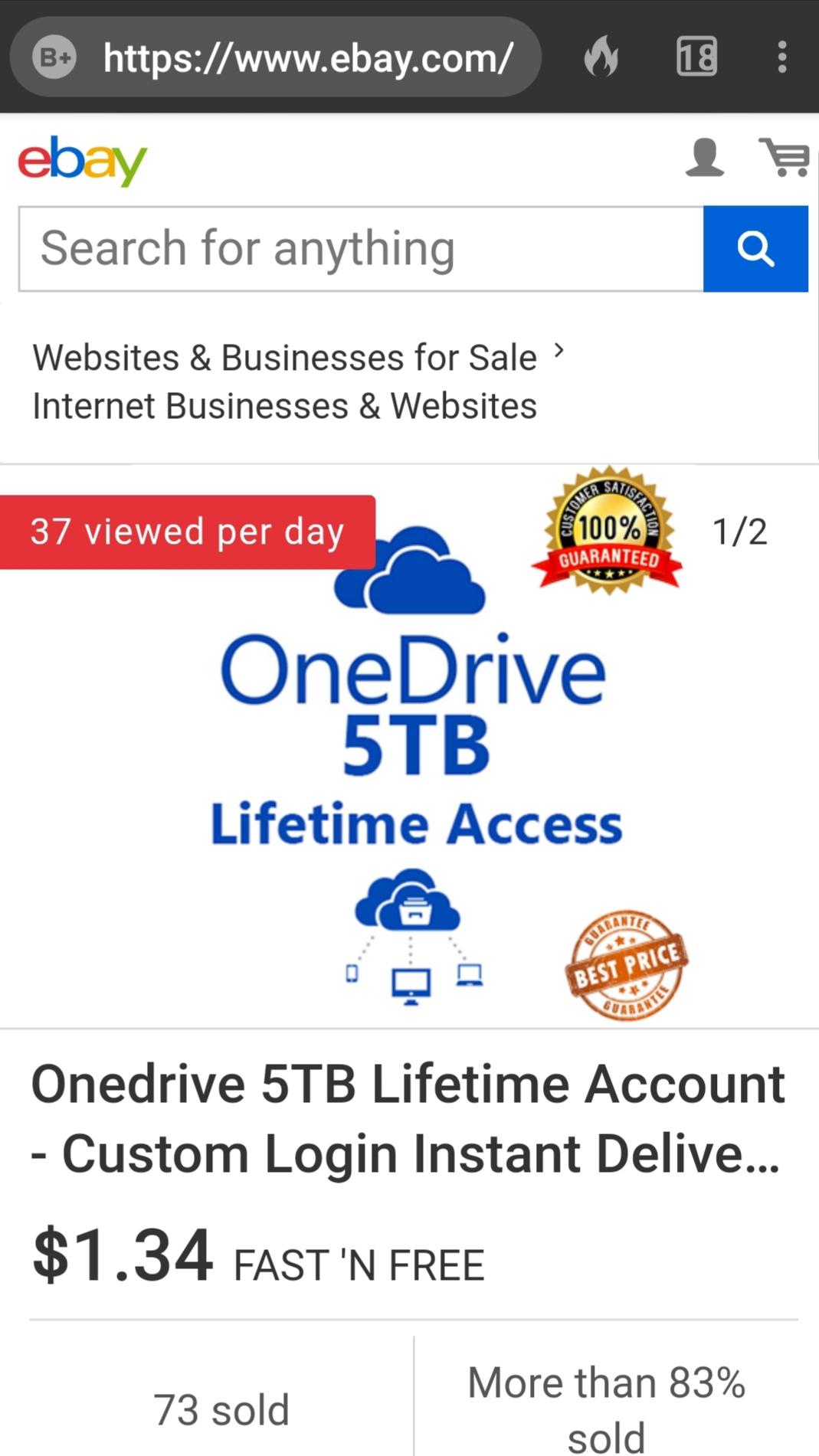 Wondering about this eBay offer? r/onedrive