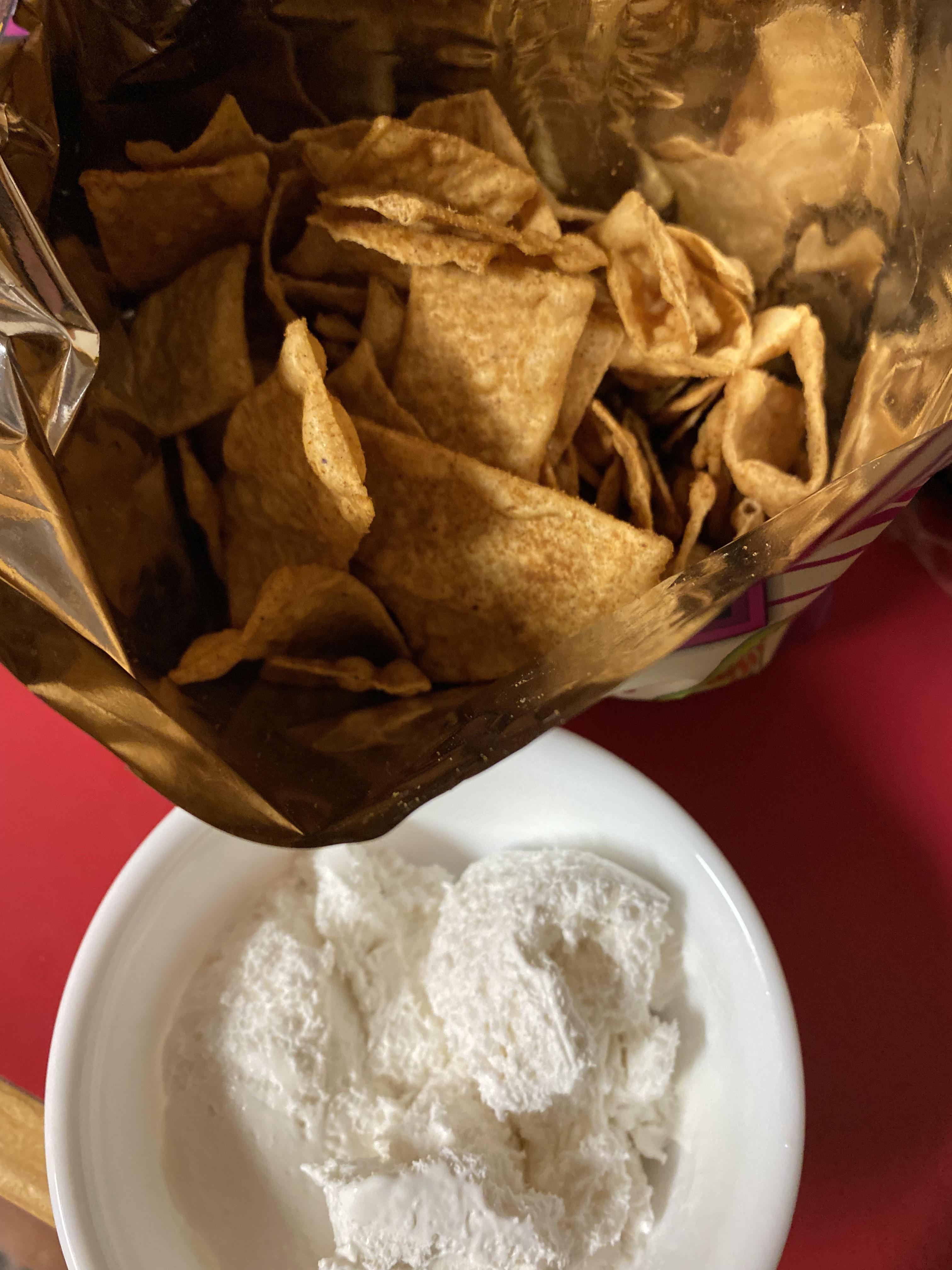 Siete cinnamon churro strips and Cocowhip. r/highvegans