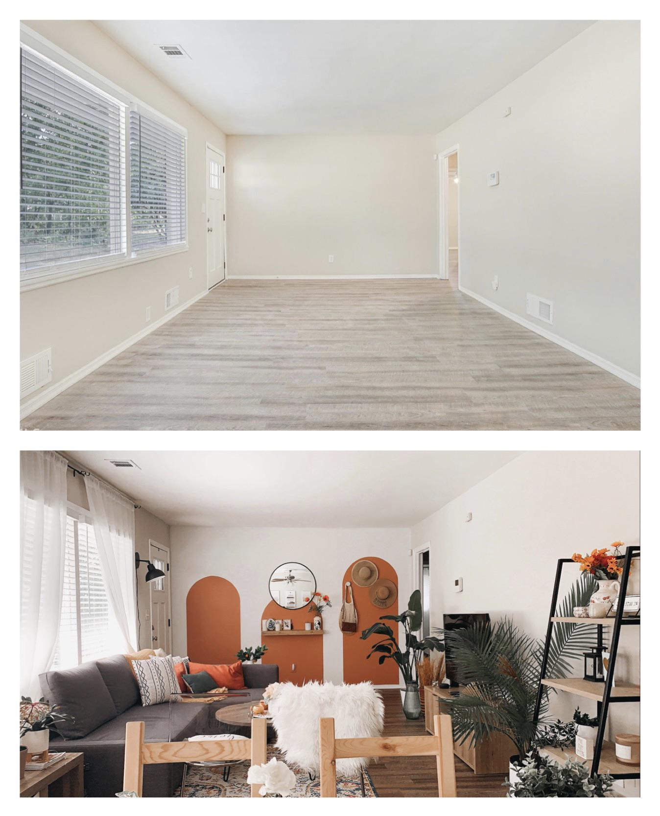 Living room makeover before and after. r/HomeDecorating