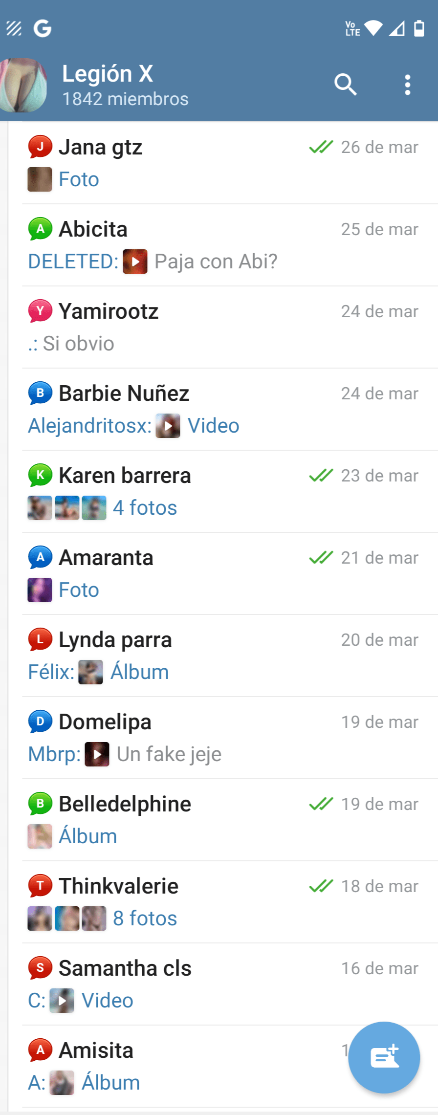 Quien quiera entrar mande mensaje este es mi usuario de telegram