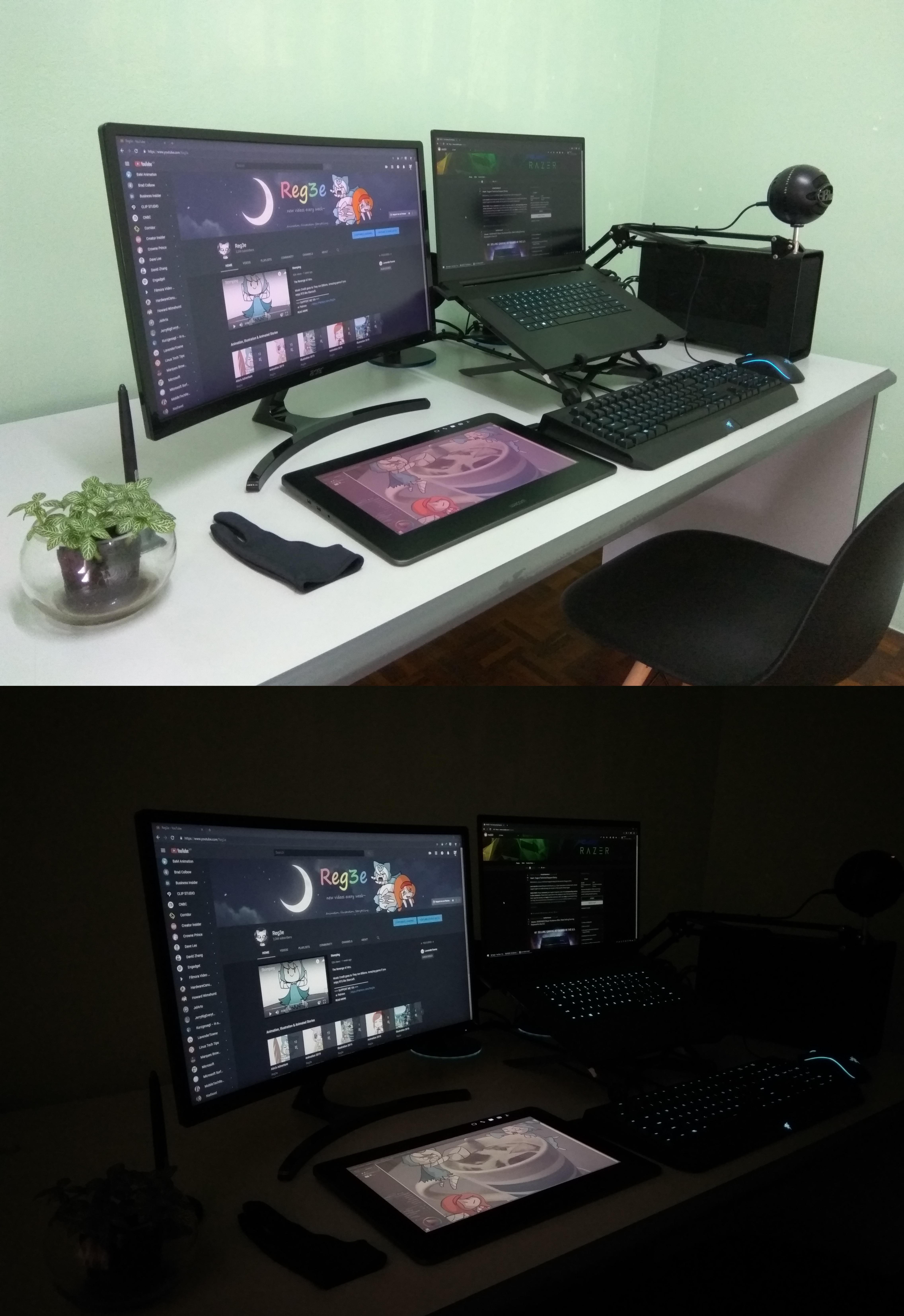 My very own Animator / Illustrator Workstation. r/Workspaces