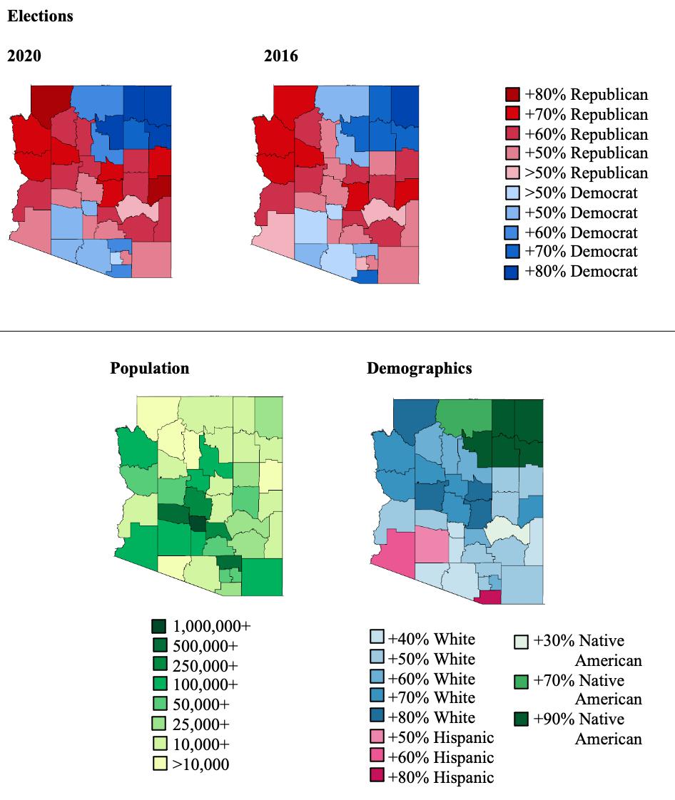 If Arizona had normal size counties... r/MapPorn
