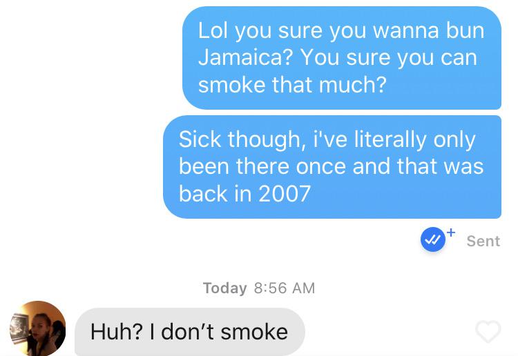 It's not a bad convo, but I already made a Joke that I had to explain