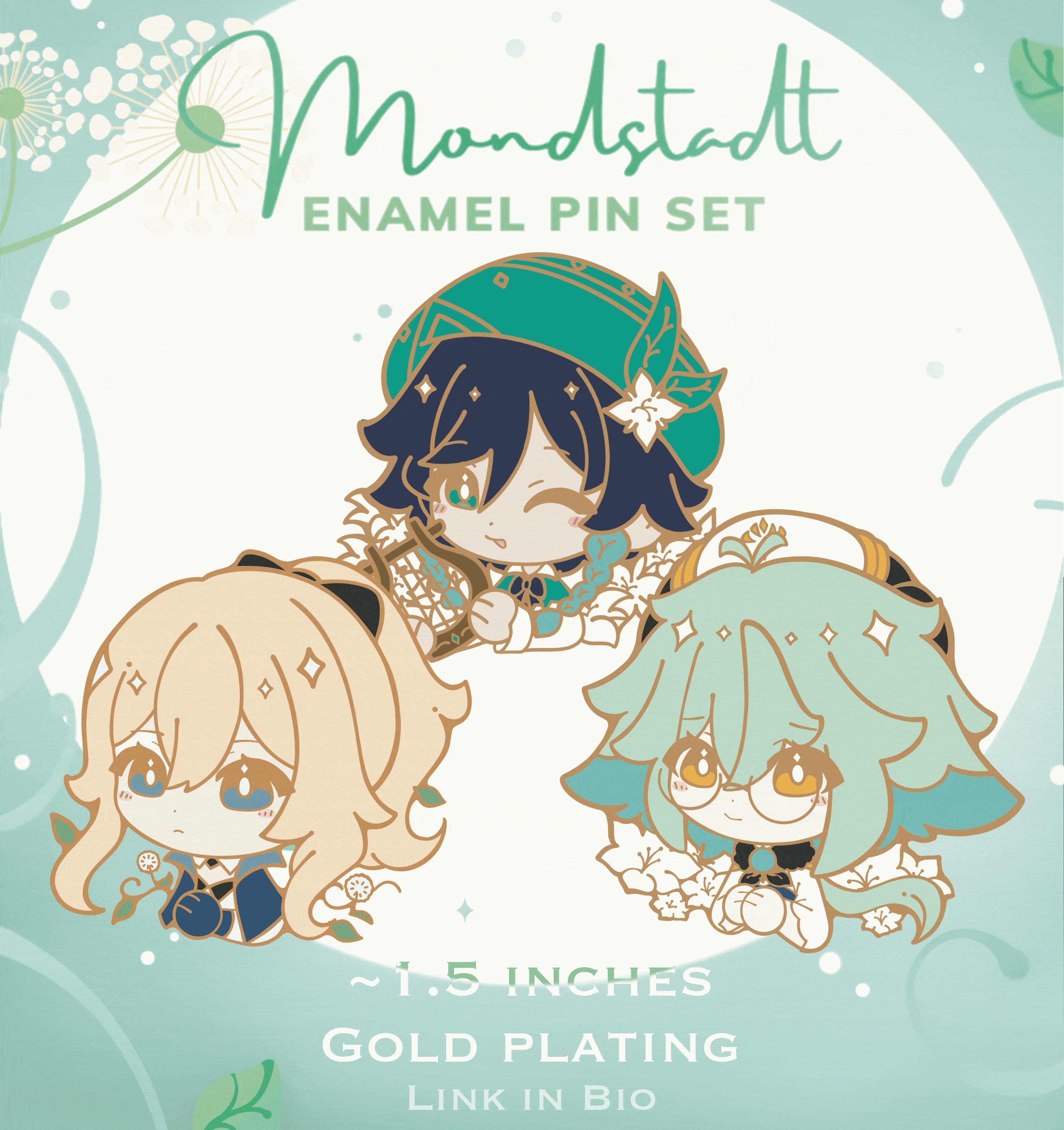 I'm making Mondstadt Genshin Impact Enamel Pins r/Genshin_Impact