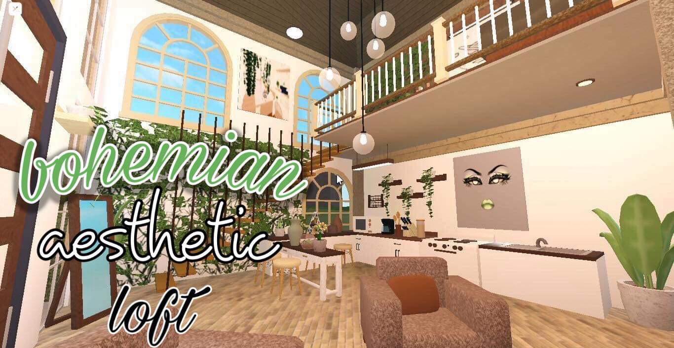 BLOXBURG Bohemian Aesthetic Loft House r/Bloxburg