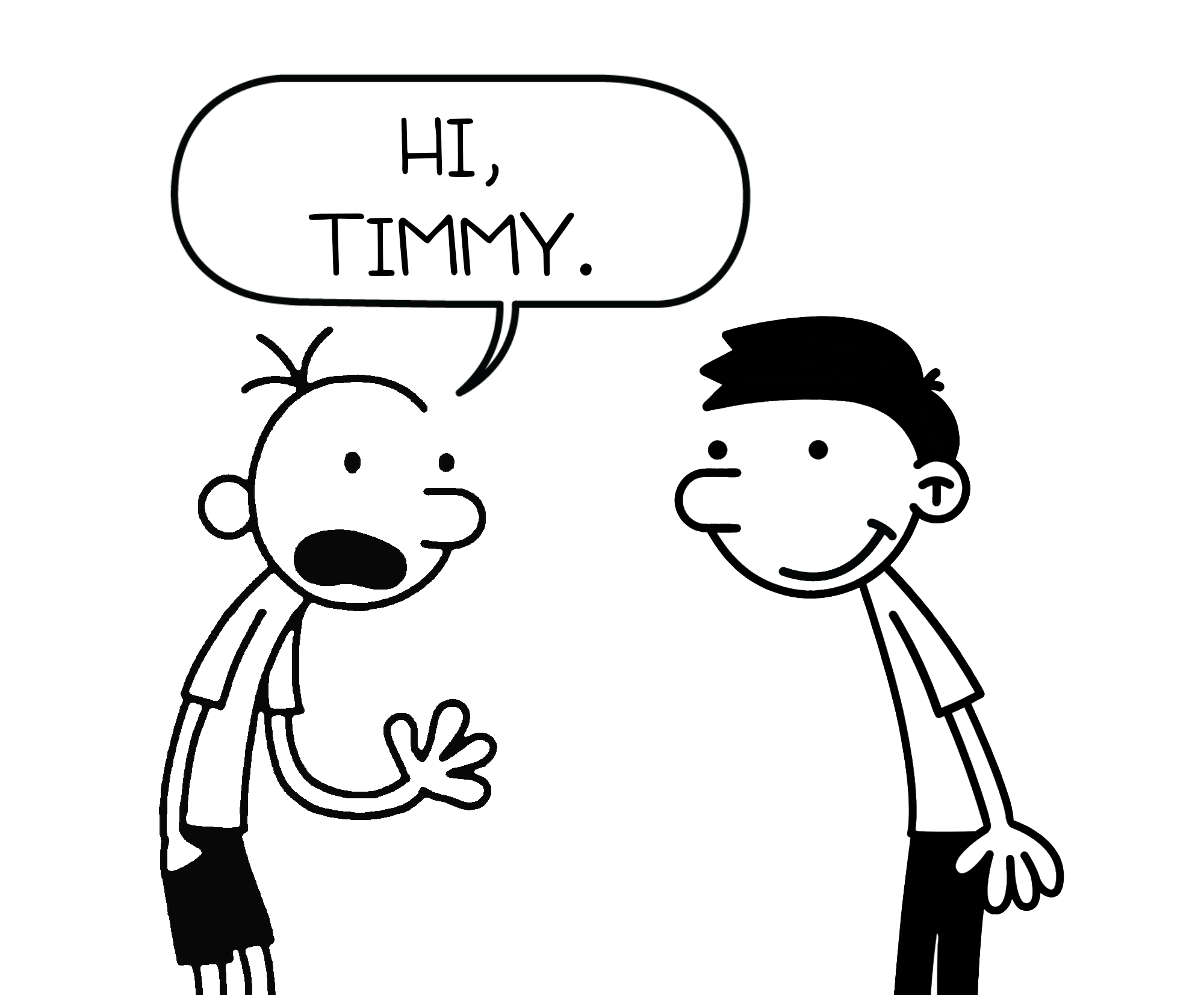 Greg Heffley Says Hi To Timmy Heffley