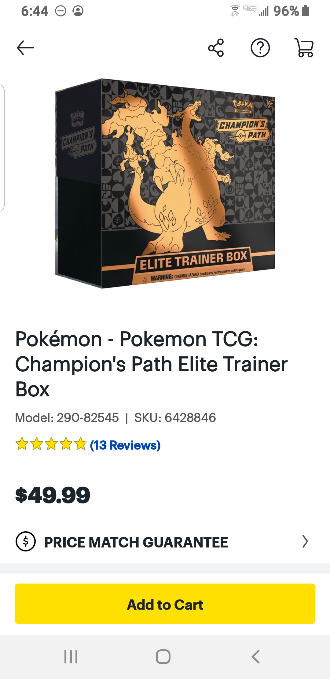 Champion's Path ETB in stock online at Best Buy PKMNTCGDeals