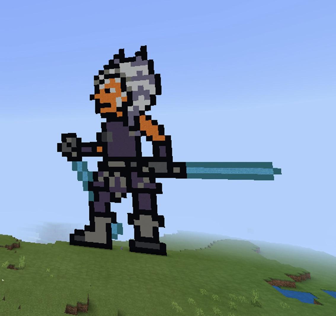 I tried to make season 7 Ahsoka in Minecraft r/TheCloneWars