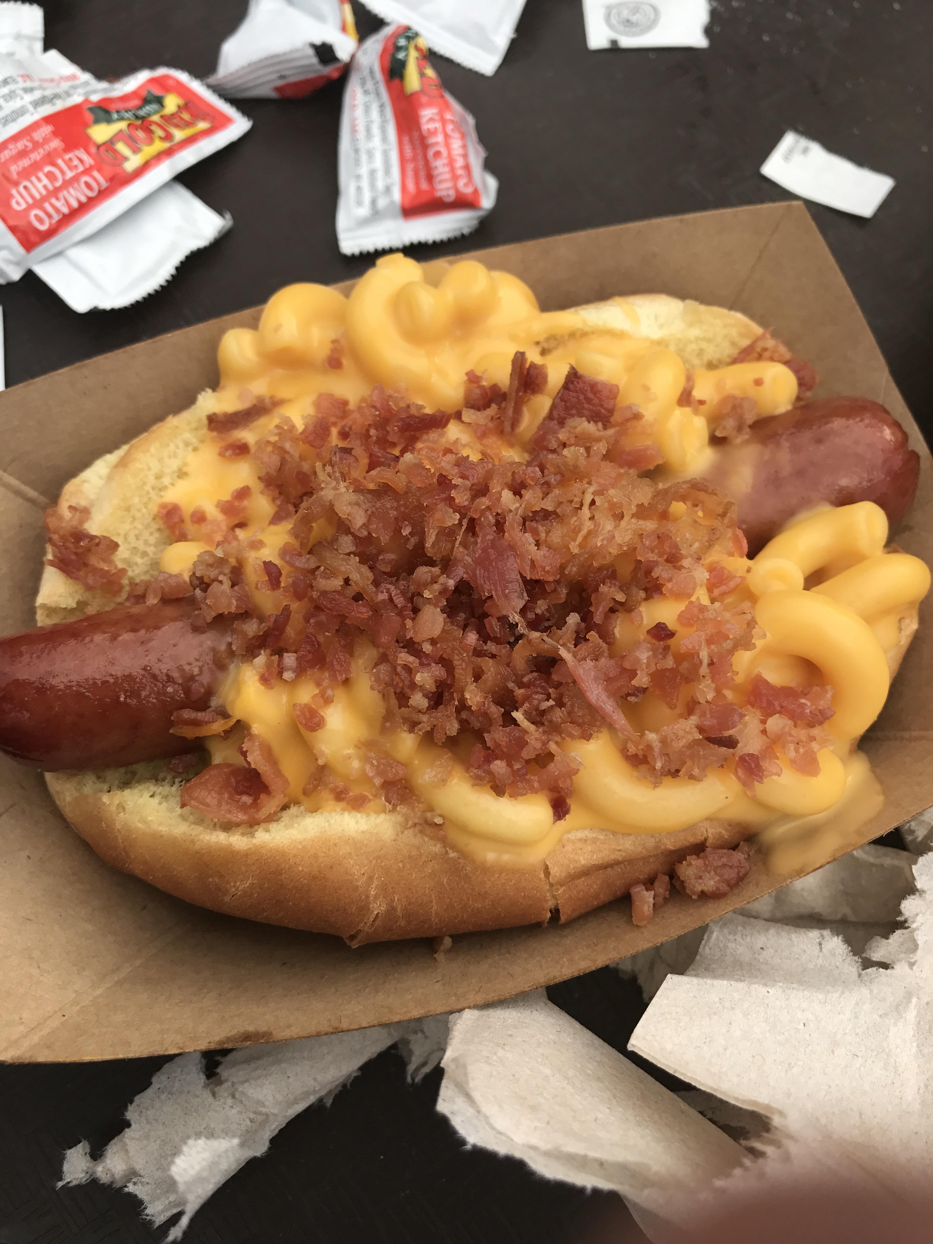 The Macaroni and Cheese Hot Dog at Casey's is a MUST at MK. r/WaltDisneyWorld